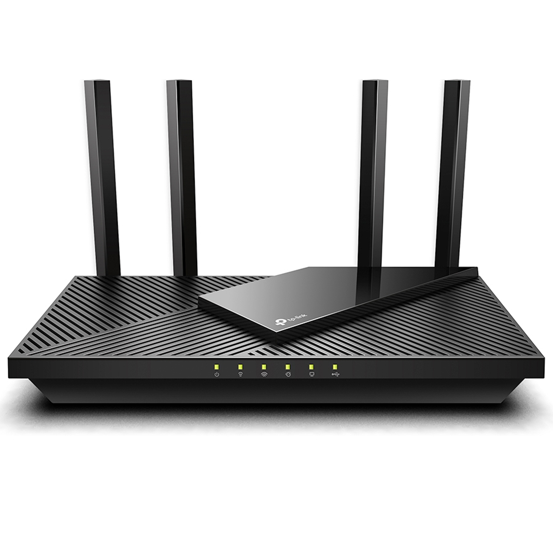 AX3000 Wi-Fi 6 Router, Dual-Core CPU, 2402Mbps at 5GHz+574Mbps at 2.4GHz, 5 Gigabit Ports,1 USB 3.0, 4 Antennas, Downlink and Uplink OFDMA, MU-MIMO, HT160, 1024QAM, Smart Connect, Beamforming, DFS, HomeCare, Link Aggregation, IPTV, Access Point Mode, VPN Server , IPv6 Ready, Tether App, Cloud Support
