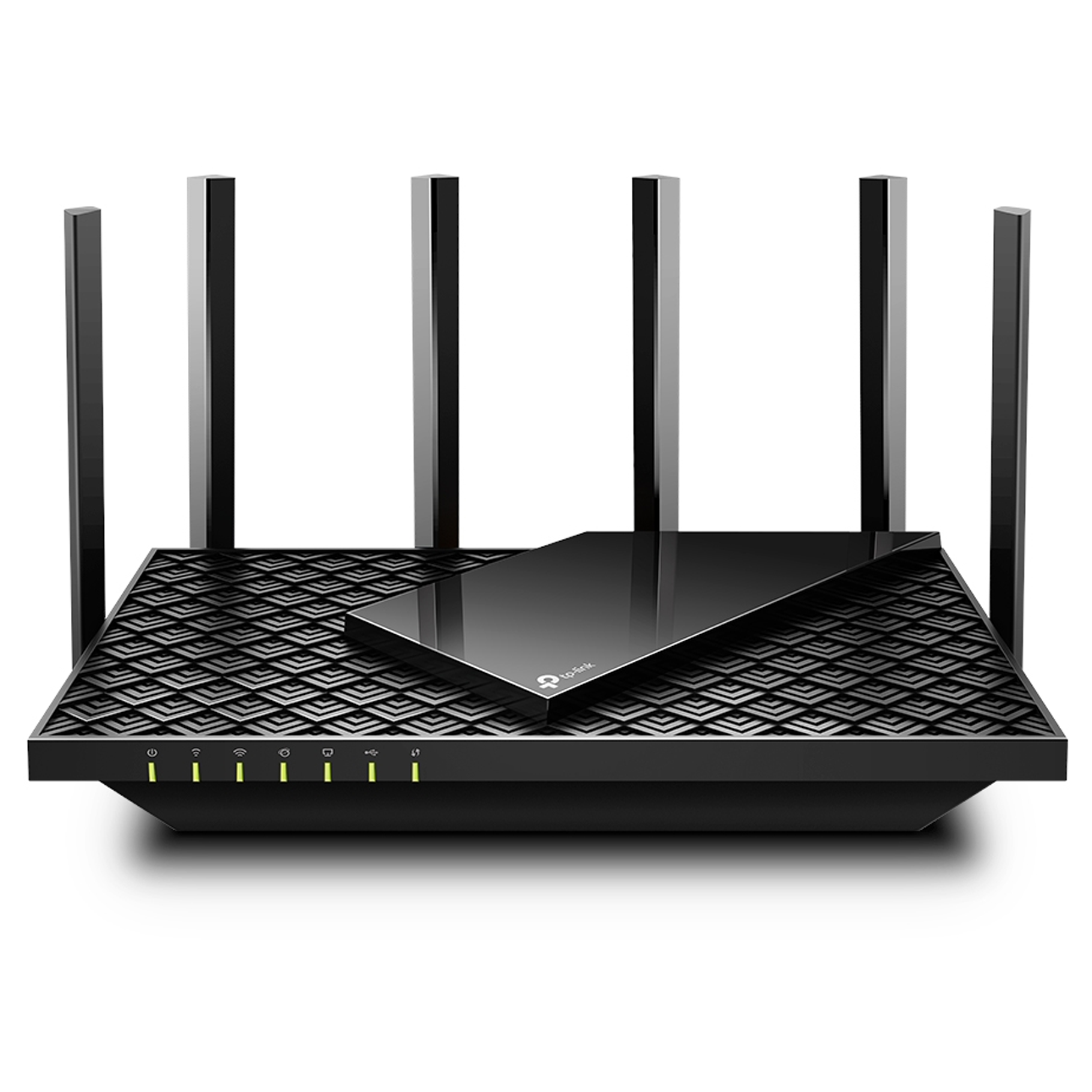 AX5400 Dual-Band Wi-Fi 6 Router SPEED: 574 Mbps at 2.4 GHz + 4804 Mbps at 5 GHz SPEC: 6× Antennas, Broadcom 1.5 GHz Triple-Core CPU, 1× Gigabit WAN Port + 4× Gigabit LAN Ports, USB 3.0 Port, 1024-QAM, OFDMA, HT160 FEATURE: Tether App, WPA3, Access Point Mode, IPv6 Supported, IPTV, Beamforming, Smart Connect, Airtime Fairness, MU-MIMO, VPN Server, DFS, Cloud Support, HomeShield, Onemesh