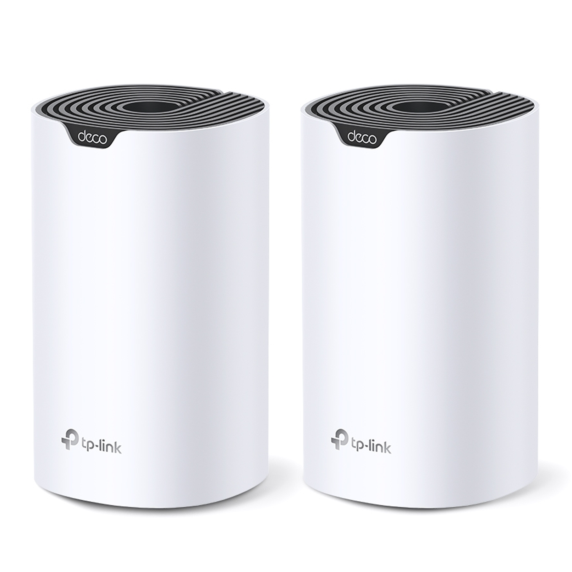 AC1900 Whole Home Mesh Wi-Fi System SPEED: 600 Mbps at 2.4 GHz +1300 Mbps at 5 GHz SEPC: 3× Internal Antennas, 3× Gigabit Ports (WAN/LAN auto-sensing) FEATURE: Deco App, Router/AP Mode, IPv6, IPTV, Parental Controls, QoS, MU-MIMO, Beamforming, Alexa Supported