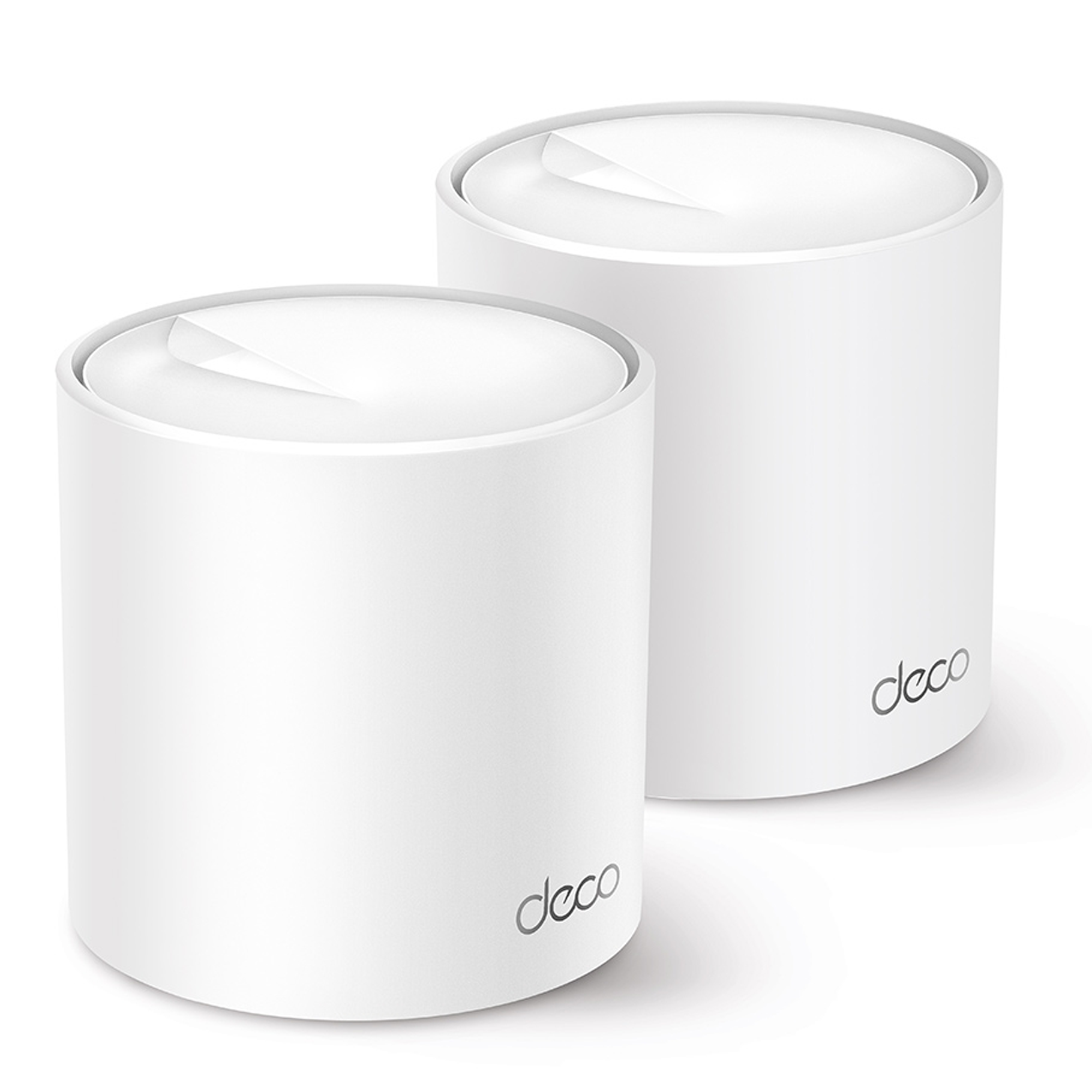 AX3000 Whole Home Mesh Wi-Fi 6 System SPEED: 574 Mbps at 2.4 GHz + 2402 Mbps at 5 GHz SPEC: 2× Internal Antennas, 3× Gigabit Ports (WAN/LAN auto-sensing), 2 Streams and HE160 for 5GHz FEATURE: Deco App, Router/AP Mode, IPv6, IPTV, HomeShield (Parental Controls, Antivirus, QoS, Reports), OFDMA, MU-MIMO, 1024-QAM, HE160, WPA3, Beamforming, Alexa Supported