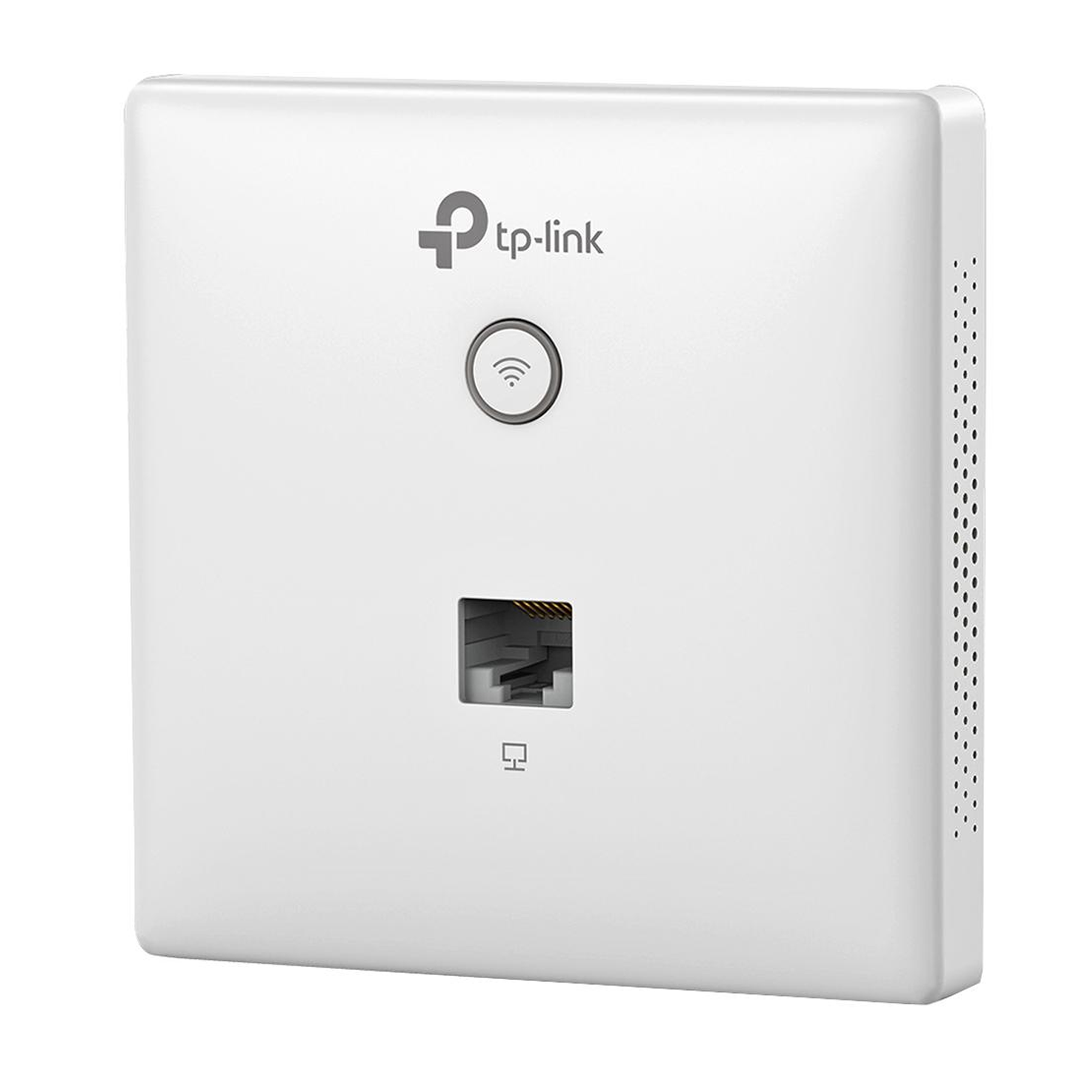 Tplink 300Mbps Wireless N Wall-Plate Access Point, Qualcomm, 300Mbps at 2.4GHz, 802.11b/g/n, 1 10/100Mbps LAN, 802.3af PoE Supported, Centralized Management, Captive Portal, Multi-SSID, 2 internal antennas