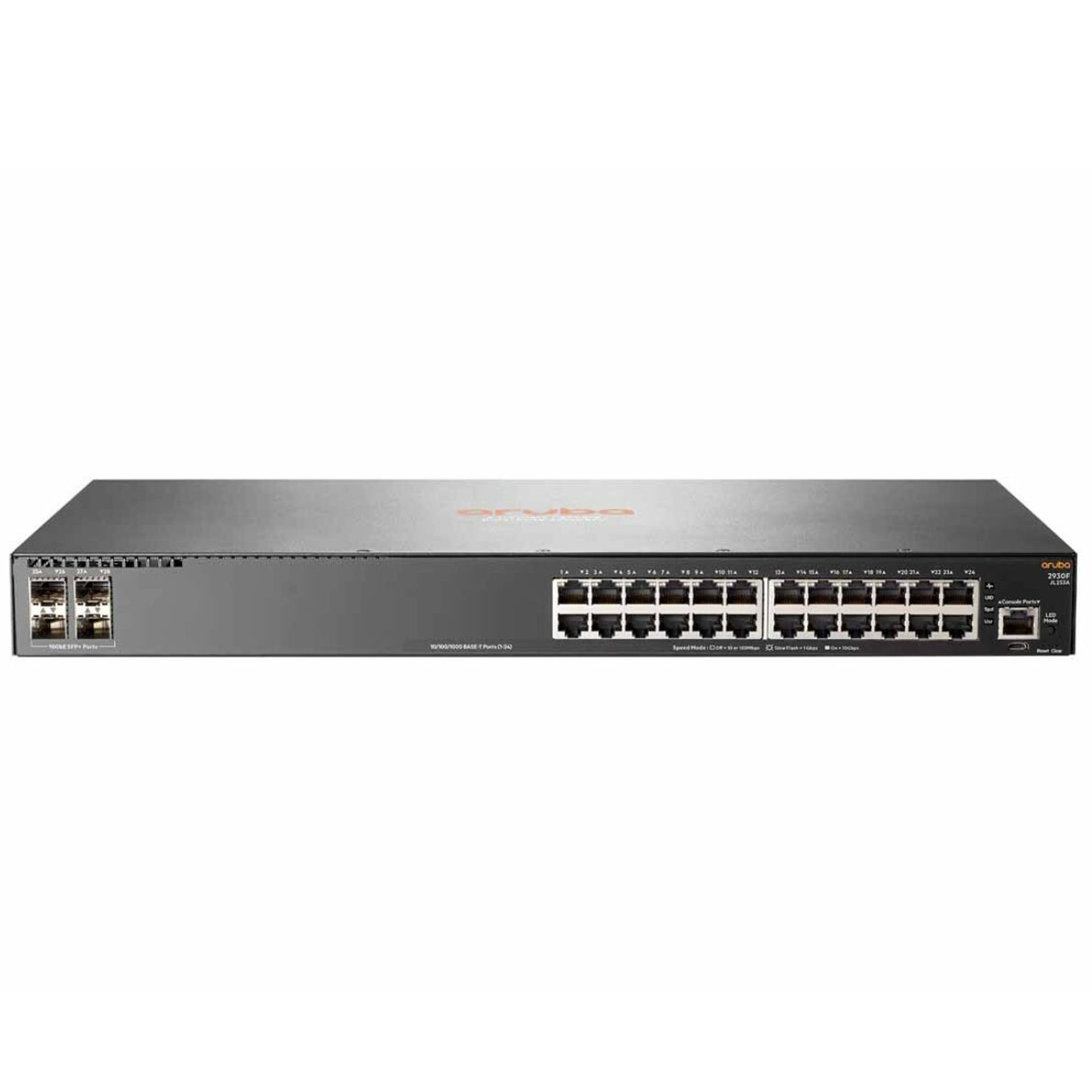 Aruba 2930F 24G 4SFP+ Swch [24 ports 10/100/1000 + 4 ports SFP+, L3, Fully Managed]
