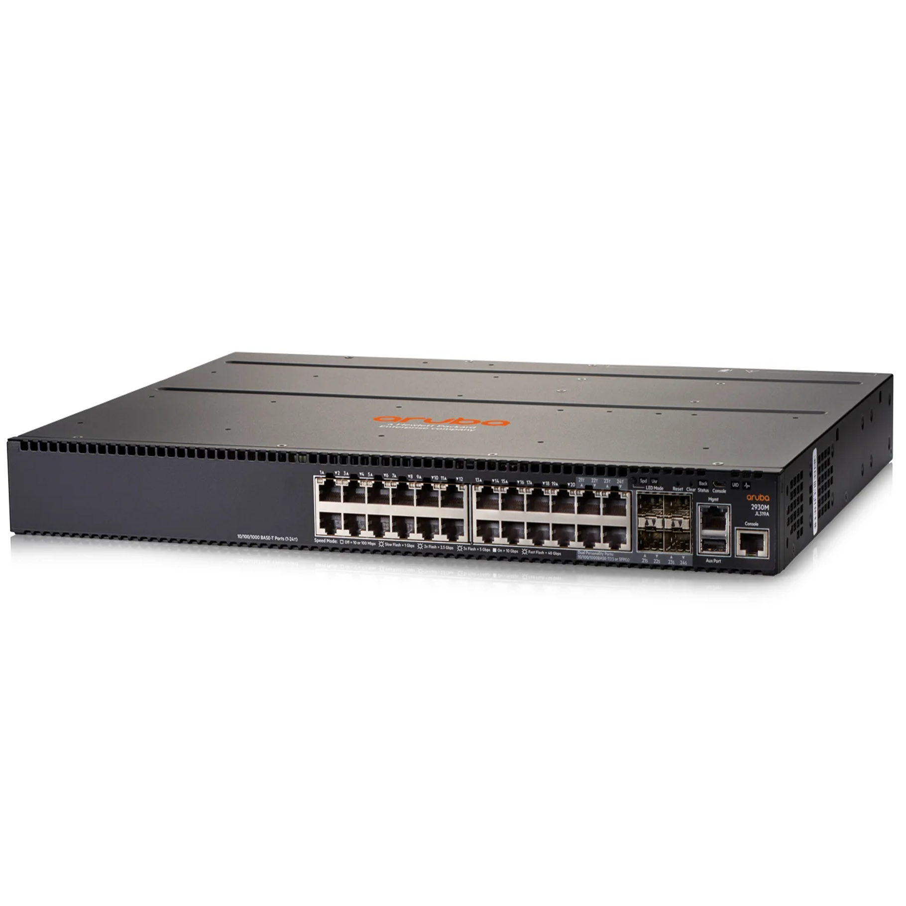 Aruba 2930M 24G 1-slot Switch [20 ports 10/100/1000 + 4 ports SFP, L3, Fully Managed]