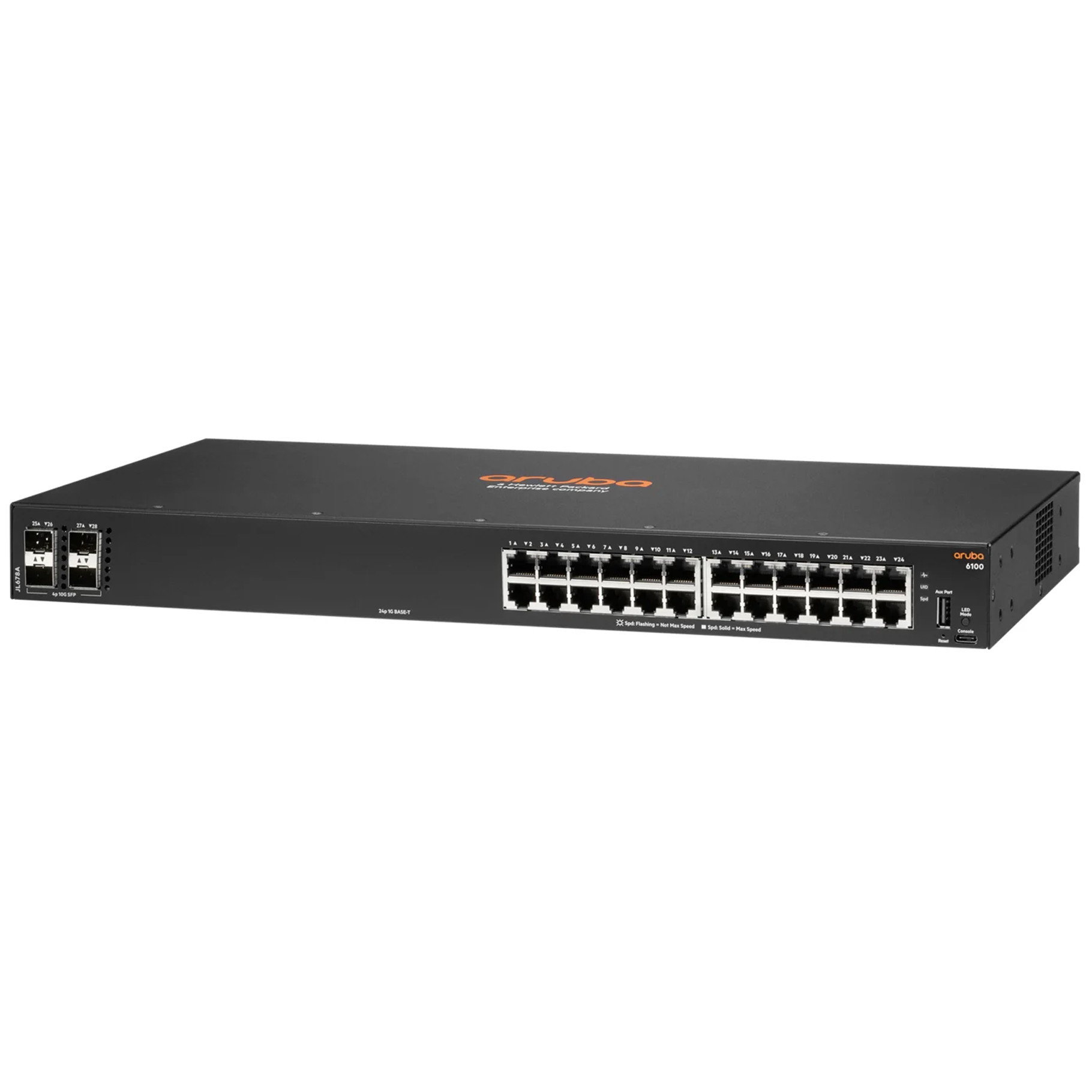 Aruba 6100 24G 4SFP+ Swch [24 ports 10/100/1000 + 4 ports SFP+, L2 Full managed]