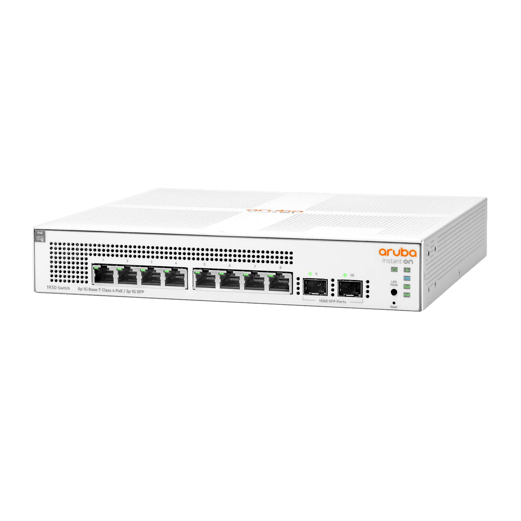 Aruba Instant On 1930 8G 2SFP 124W Switch [8 ports 10/100/1000 PoE + 2 ports SFP,L3, Smart Managed]