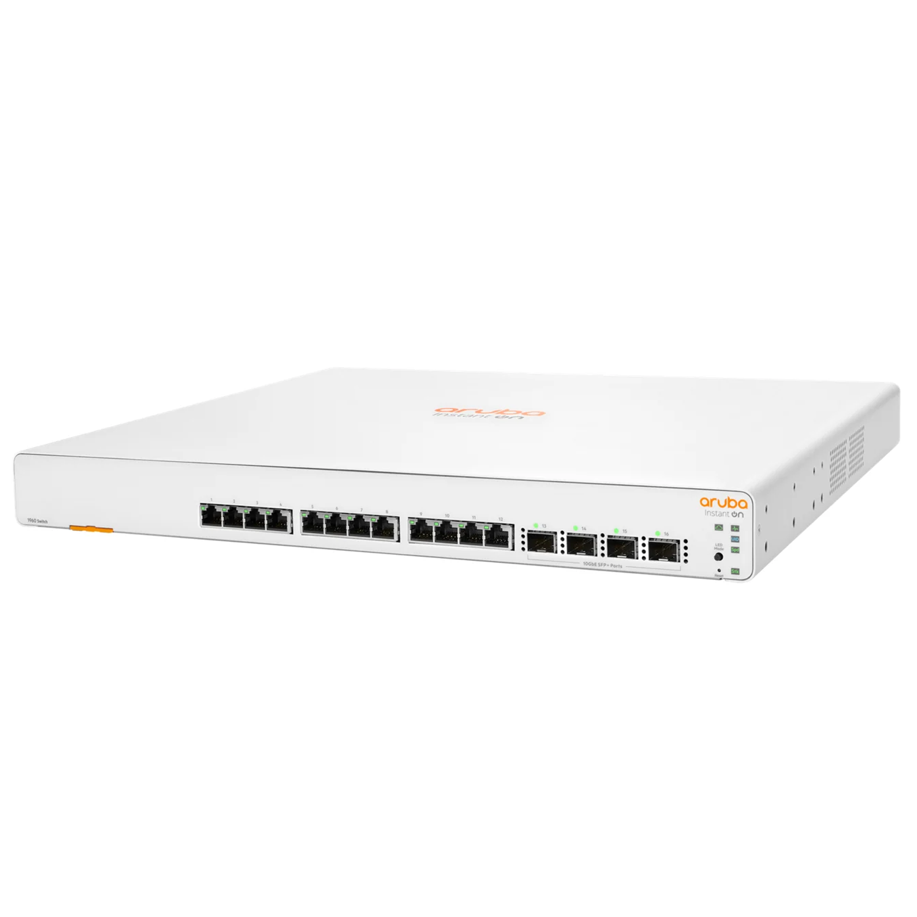 Aruba 1960 12XGT 4SFP+ Switch [12 ports 10/100/1000/10GBASE-T + 4 ports SFP+,L3, Smart Managed]