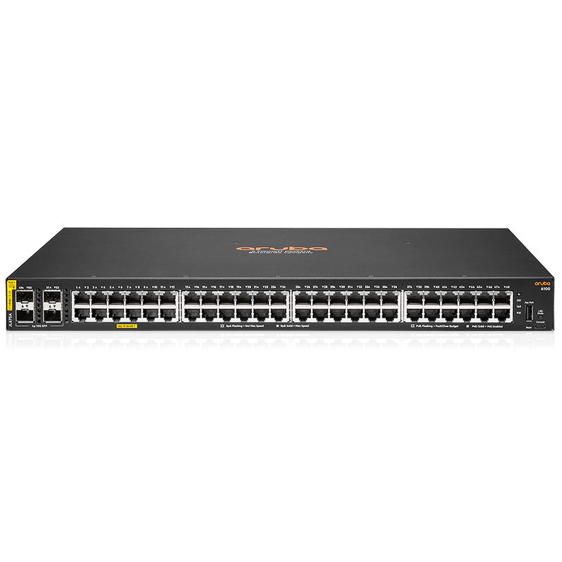 Aruba 6000 48G CL4 4SFP Switch [48 ports 10/100/1000 PoE + 4 ports SFP, L2 Full managed]