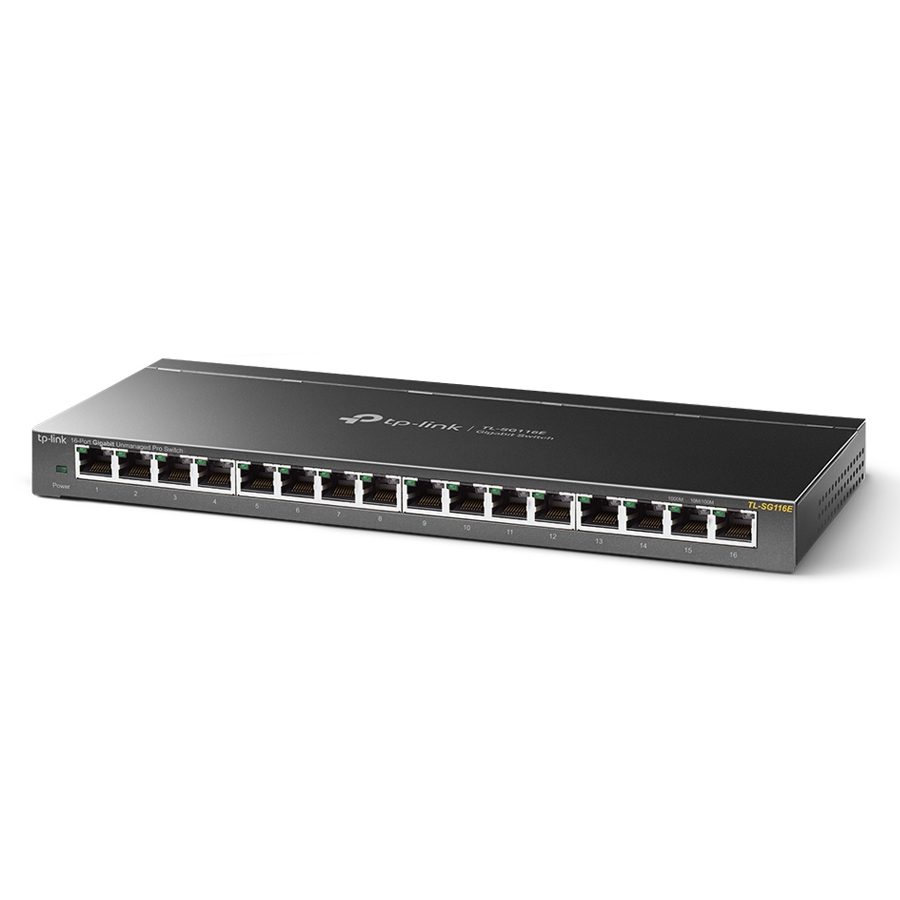 Tplink 16-Port Gigabit Easy Smart Switch, 16 Gigabit RJ45 Ports, Desktop Steel Case, MTU/Port/Tag-based VLAN, QoS, IGMP Snooping, Web/Utility Management