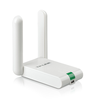 300Mbps High Gain Wireless N USB Adapter, Realtek, 2T2R, 2.4GHz, 802.11b/g/n, elegant desktop housing, USB cable, 2 fixed antennas