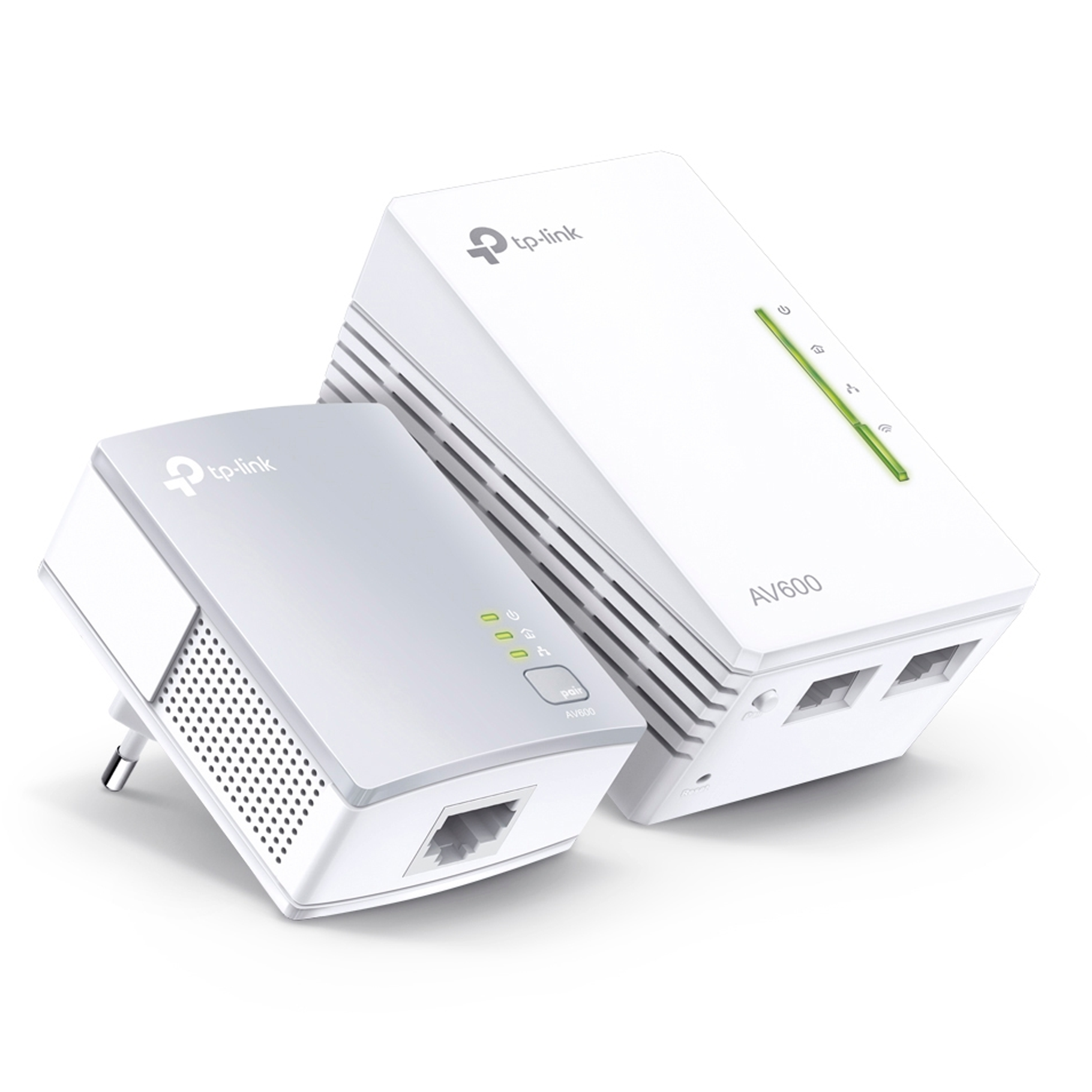 300Mbps Wireless AV600 Powerline Extender, 500Mbps Powerline Data Rate, 2 Fast Ethernet ports, HomePlug AV, Plug and Play, Wi-Fi Clone Button, Twin Pack(with a TL-PA4010)