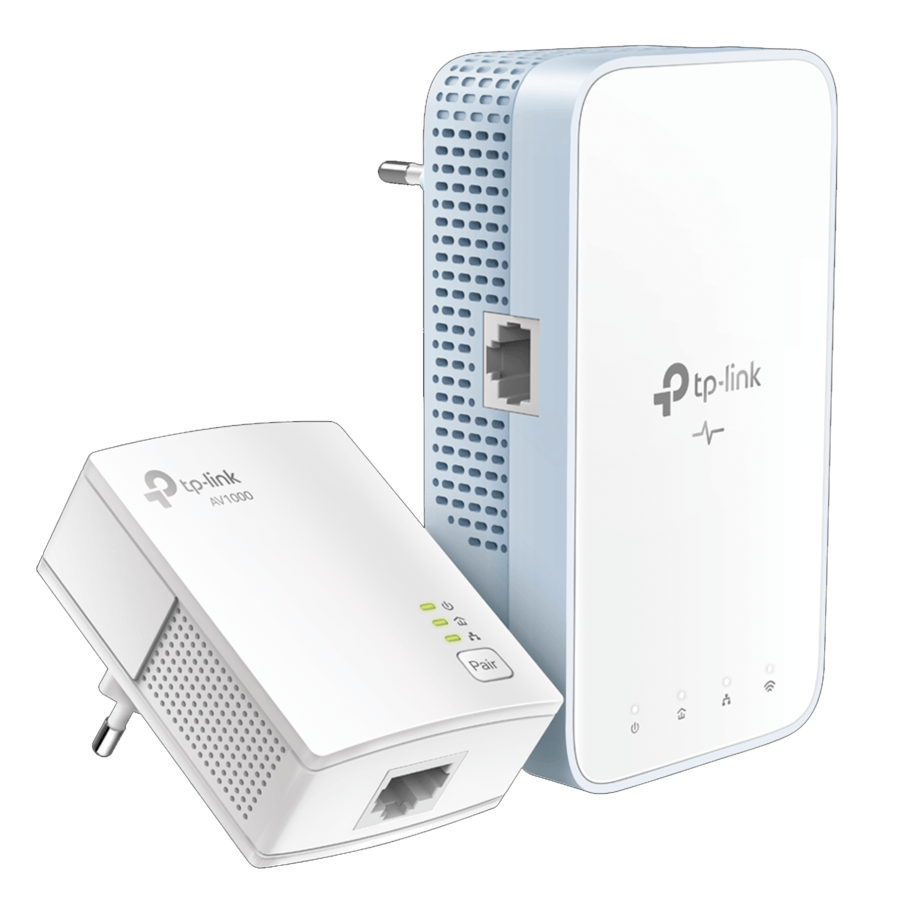 AV1000 Gigabit Powerline ac Wi-Fi Kit SPEED: 300 Mbps at 2.4 GHz + 433 Mbps at 5 GHz, 1000 Mbps Powerline SPEC: Broadcom CPU, HomePlug AV2, 1× Gigabit Port FEATURE: Plug and Play, tpPLC Utility, tpPLC APP, One-Touch Wi-Fi Configuration, Auto-Sync Wi-Fi Setting, Pair for More Security, LED On/Off Button KIT: 1× TL-PA7017 + 1× TL-WPA7517