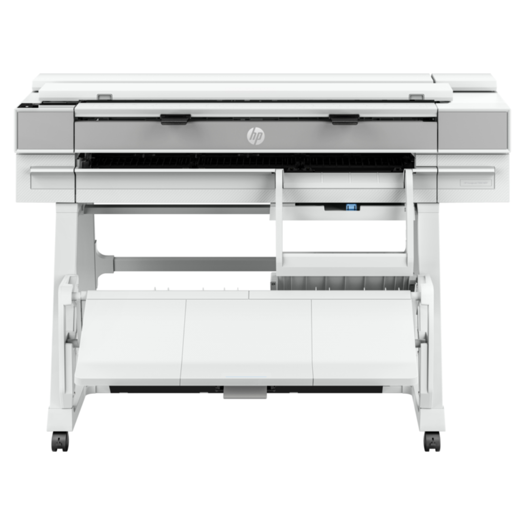HP DesignJet T950 36-in MFP 25s/A1 120A1/h, 2400x1200 ppp, Mémoire 2Go, Gigabit, wifi 60 à 280g/m2, Scan Color 3,81cm/s, Scan Mono 11,43cm/s, Epaisseur jusqu’à 0,8mm 12M