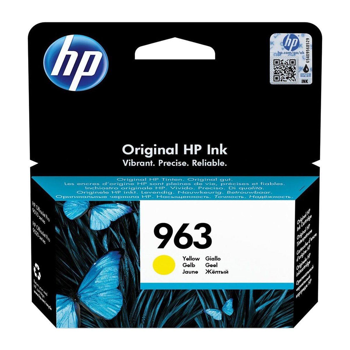 HP 963 Yellow Original Ink Cartridge Pour OJ 9010/9013/9020