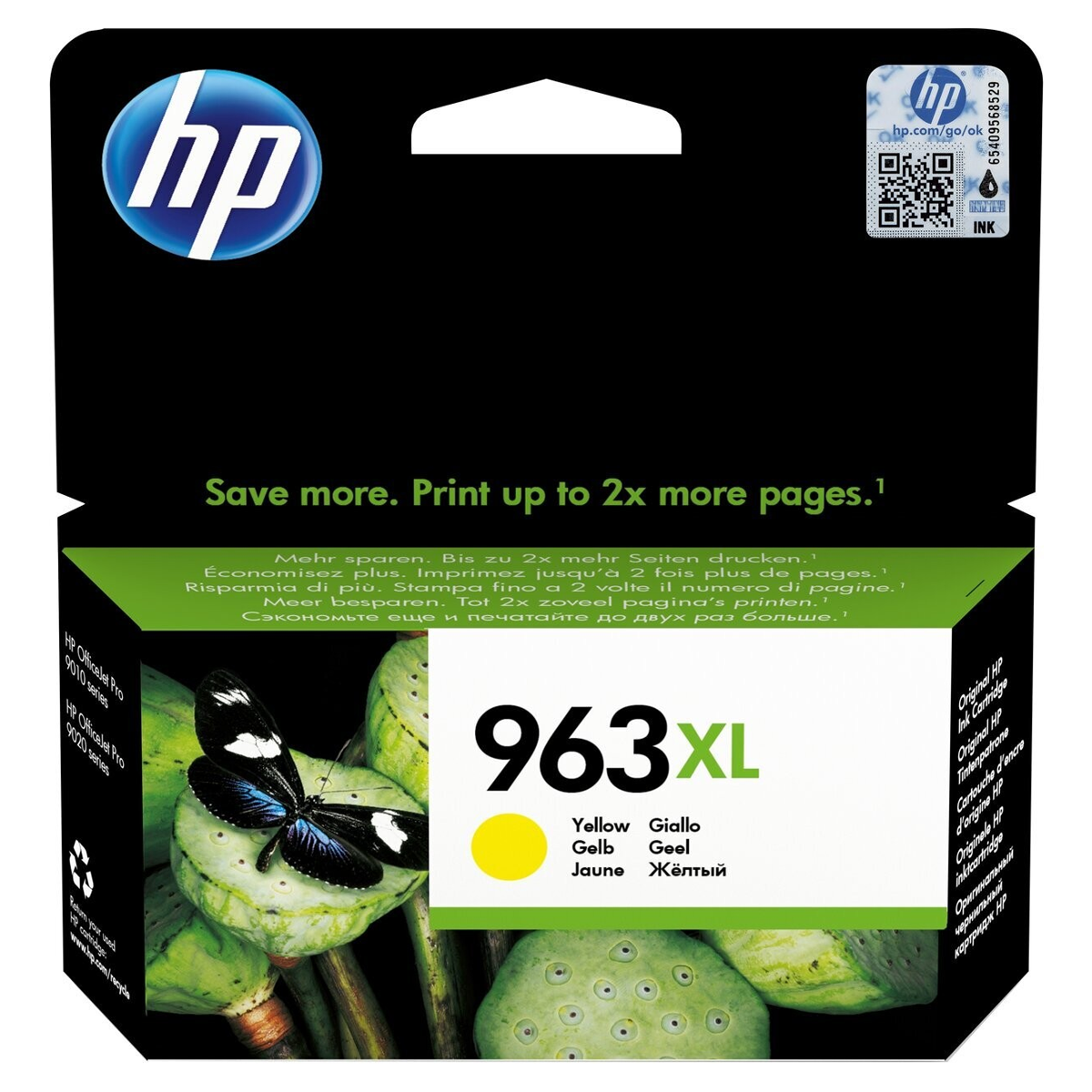 HP 963XL High Yield Yellow Original Ink Cartridge Pour OJ 9010/9013/9020