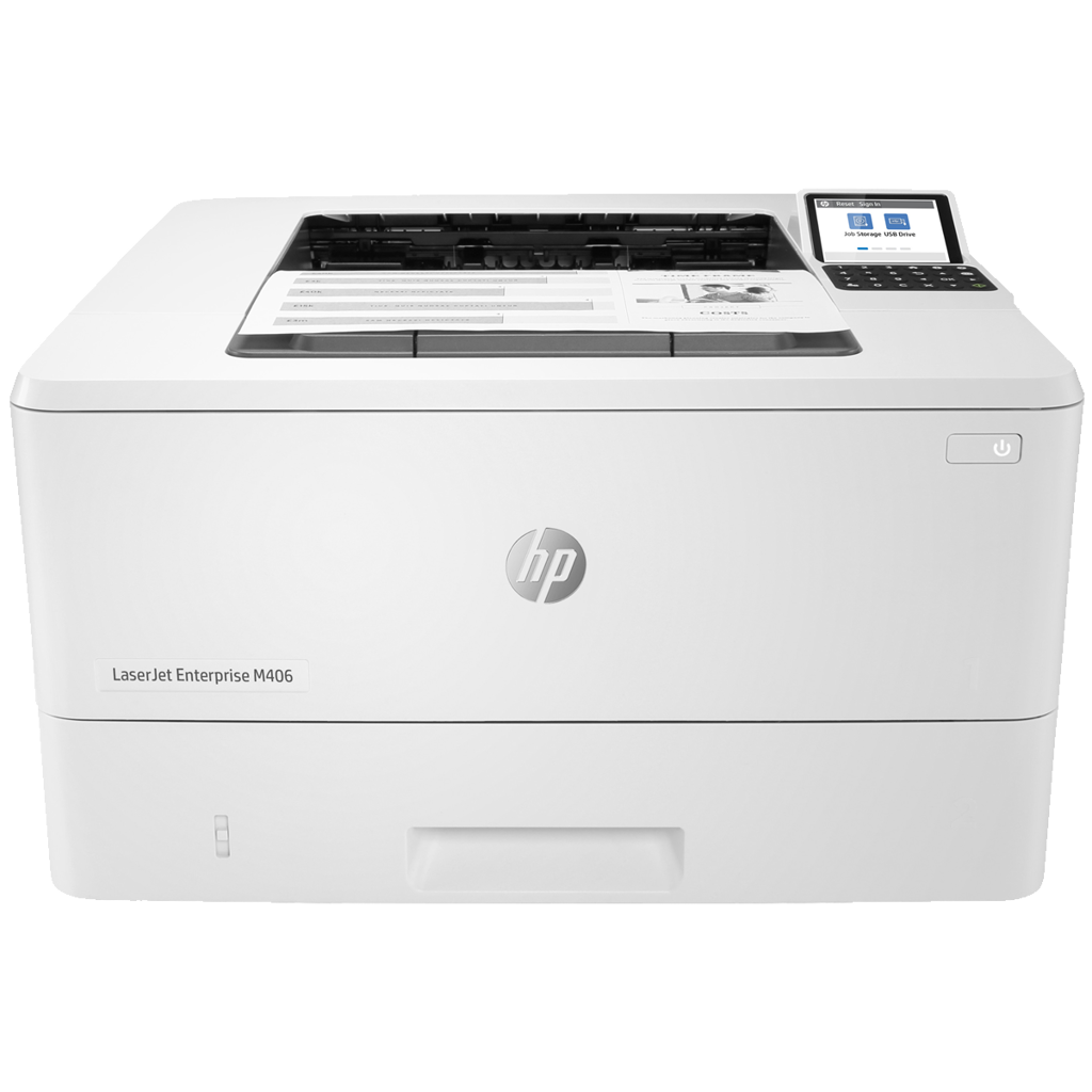 HP Laser M406dn Mono Single fonction A4 Réseau  R/V PPM B&W 38 ppm