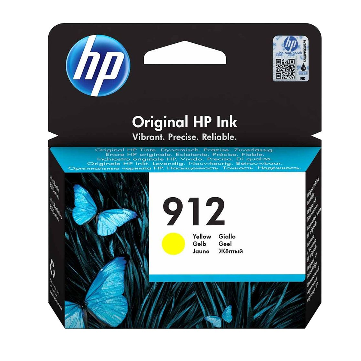 HP 912 Yellow Original Ink Cartridge Pour OJ 8023