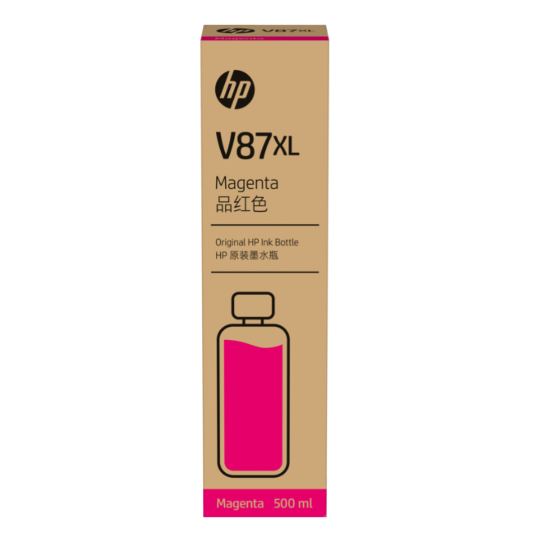 HP V87XL 500ml Magenta Bottled Ink Crtg pour T858 T908