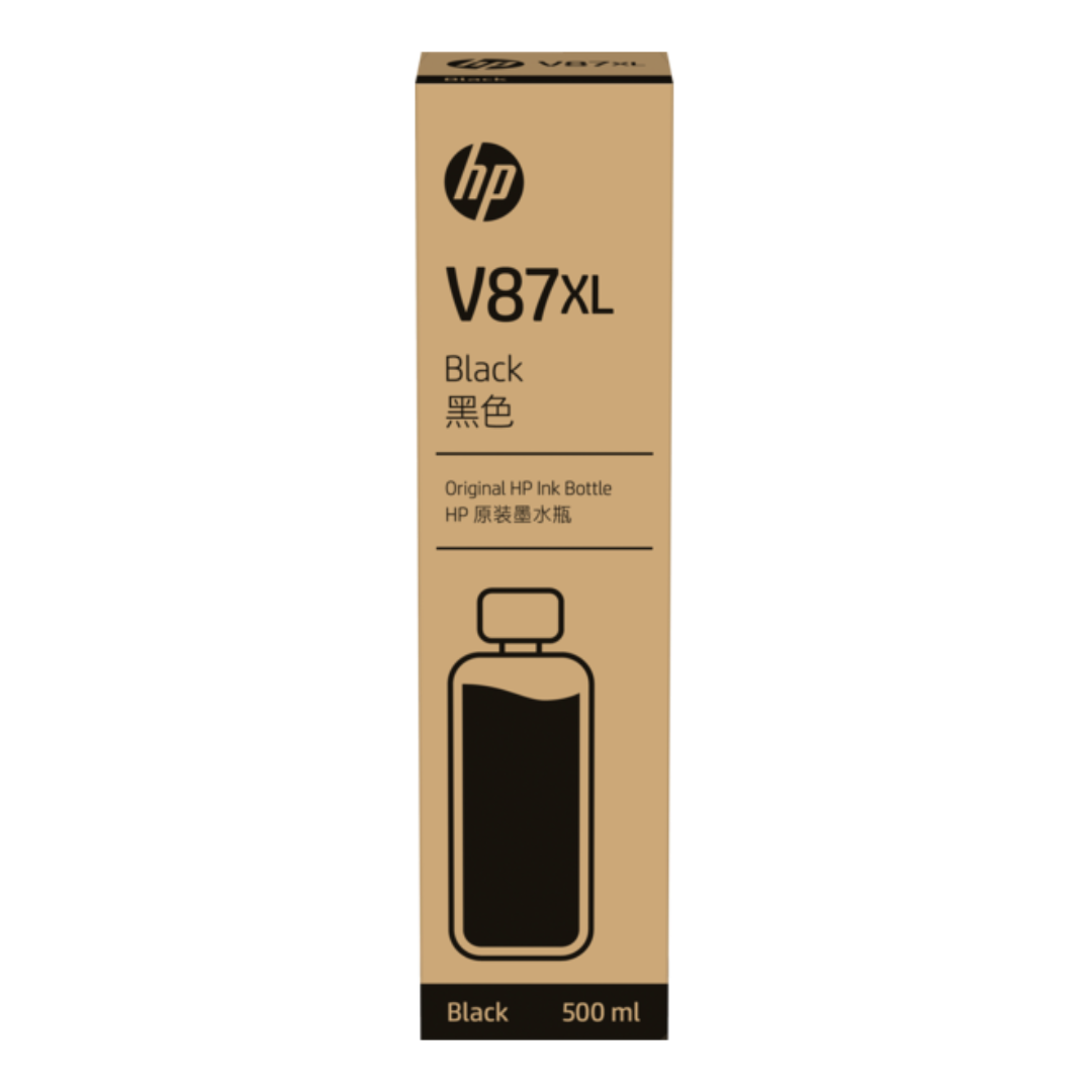 HP V87XL 500ml Black Bottled Ink Crtg pour T858 T908