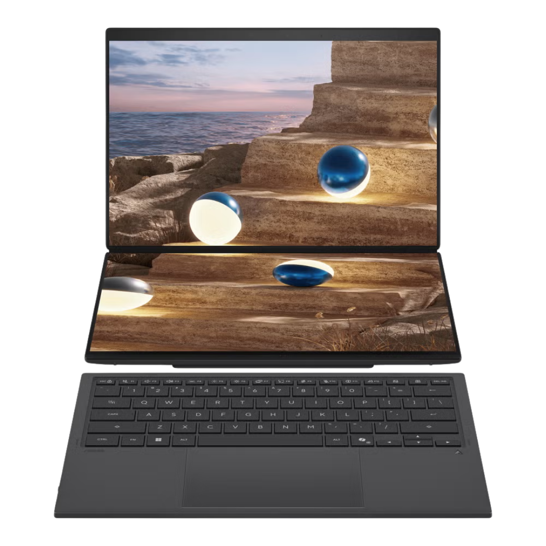 ASUS ZenbookDUO UX8407AA 14" OLED WQXGA Ultra 9-386H H484 32Go 1To SSD W11H ELEPHANT GRAY(DARK) 24M