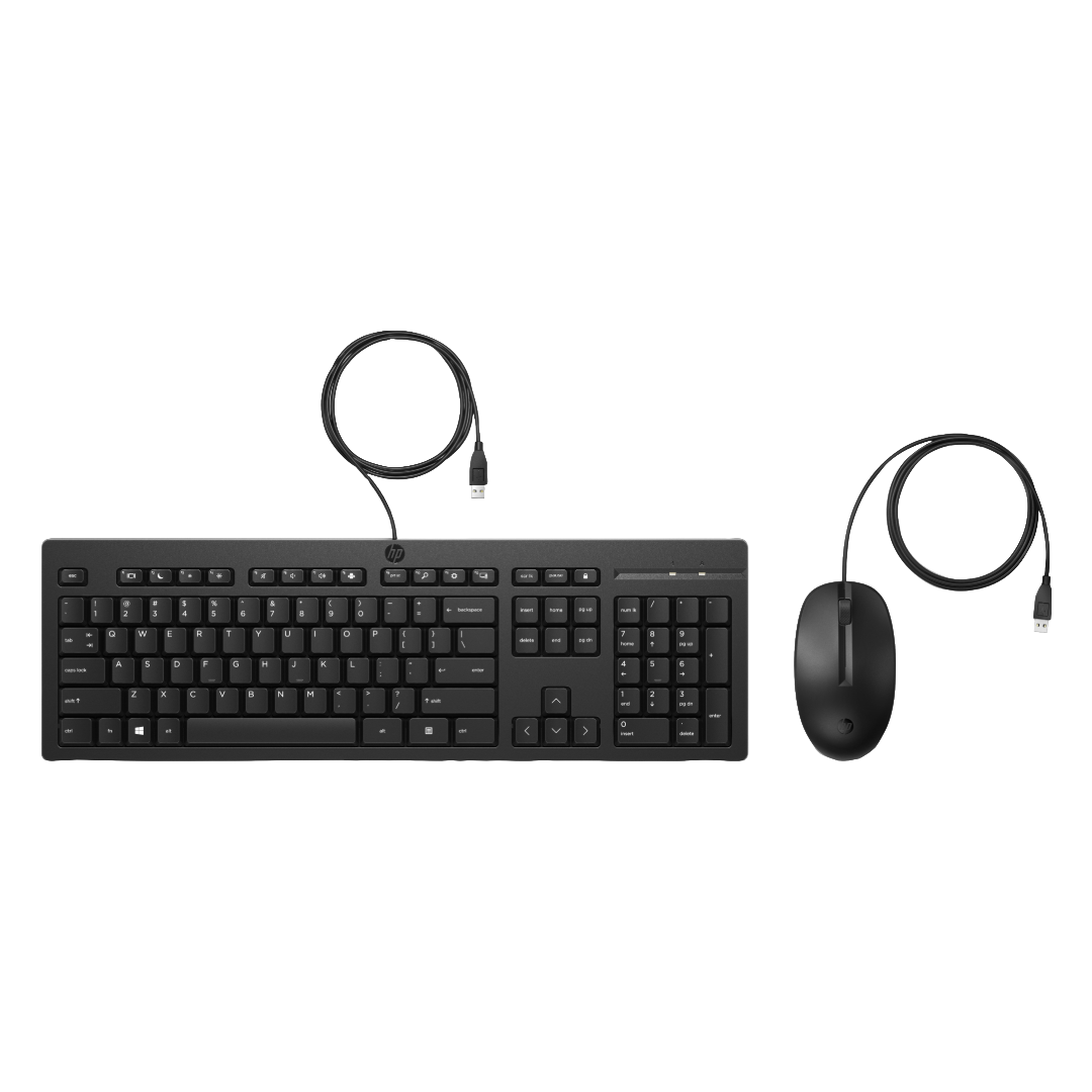 HP 225 G2 Wired Mouse and Keyboard Combo-EURO