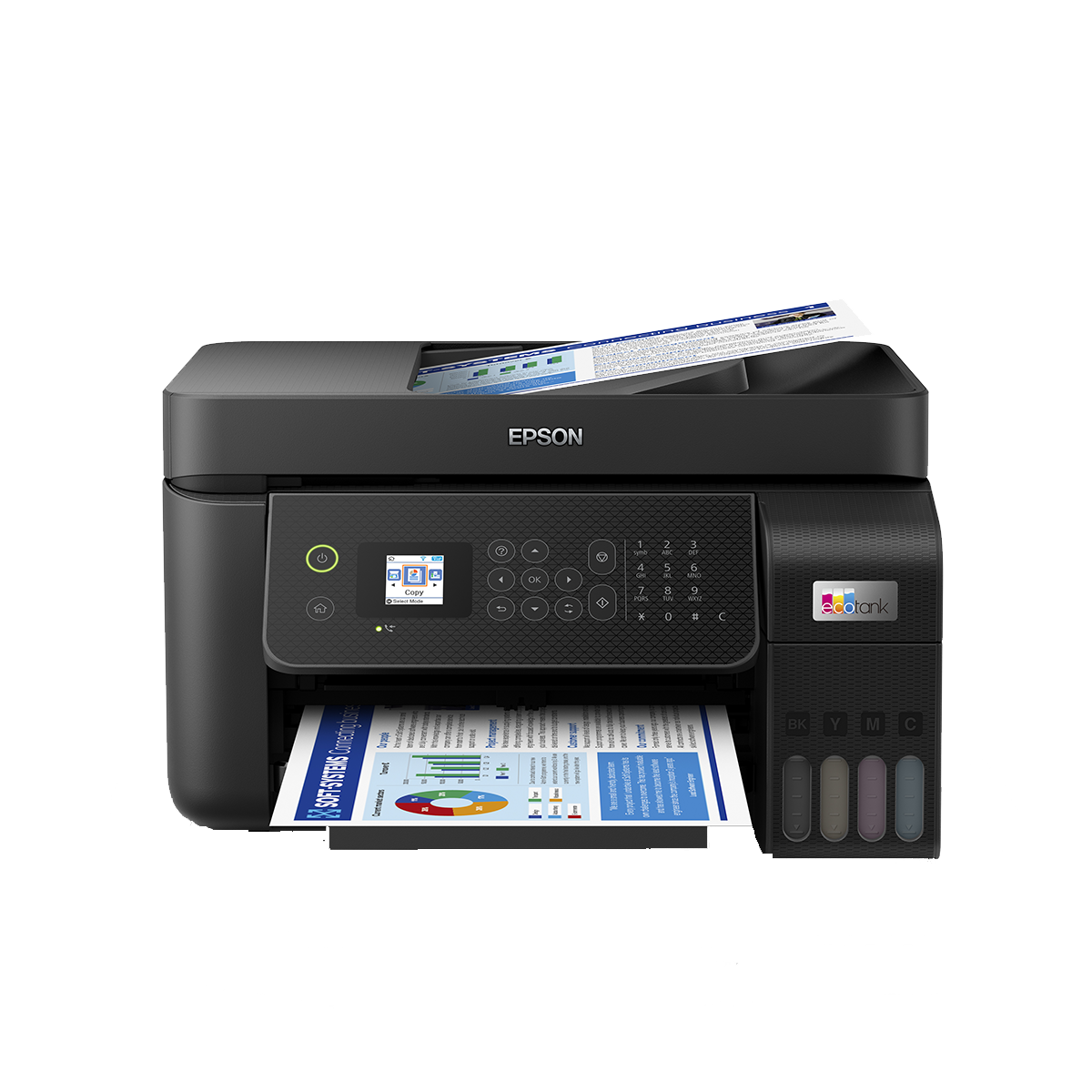 EcoTank L5290 Imprimante 4 en 1 couleur A4 rapide avec chargeur automatique, Wi-Fi Direct et Ethernet Imprimante pro à réservoir d’encre