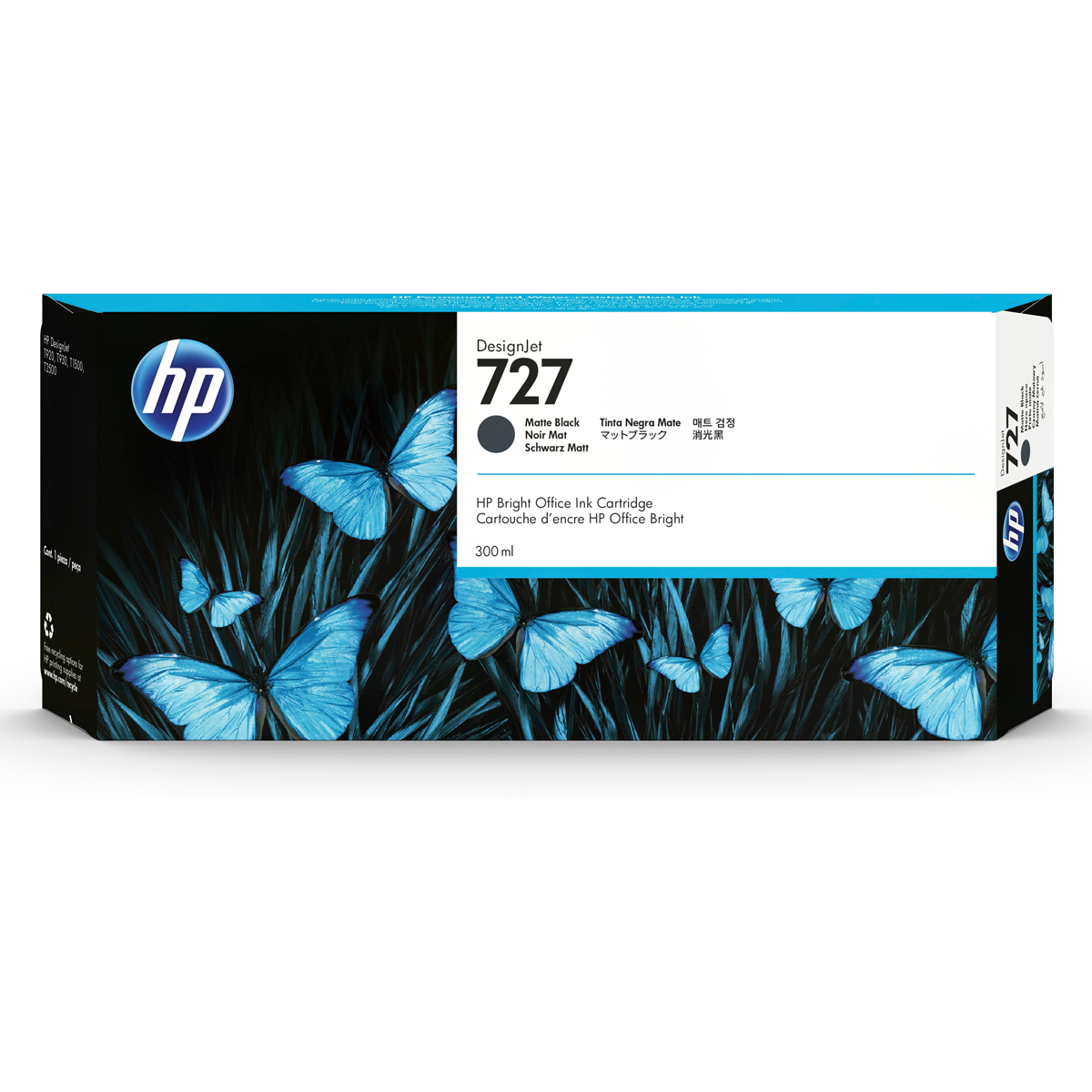 HP 727 300-ml Matte Black DesignJet Ink Cartridge