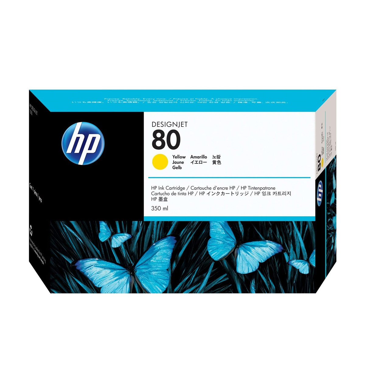 HP 80 350-ml Yellow DesignJet Ink Cartridge