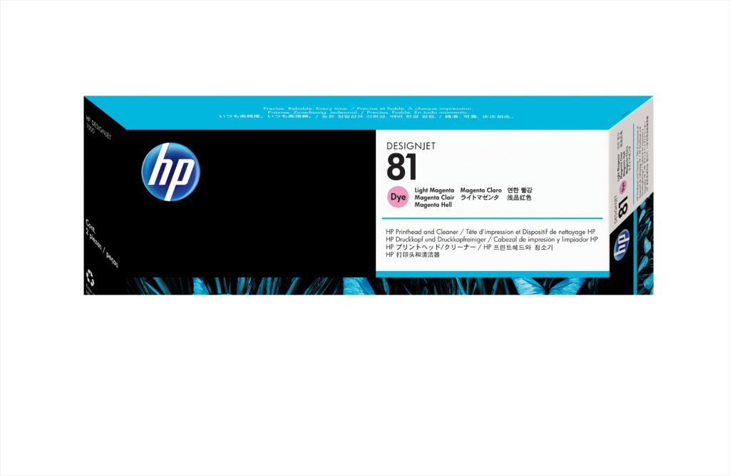 HP 81 Light Magenta DesignJet Dye Printhead and Printhead Cleaner