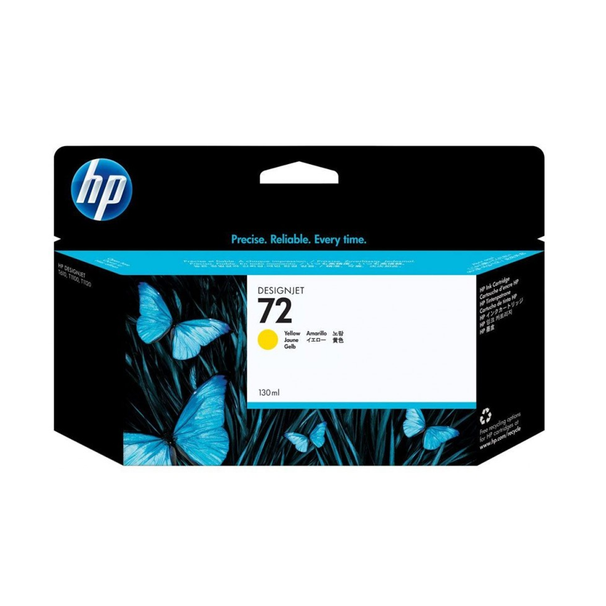 HP 72 130-ml Yellow DesignJet Ink Cartridge