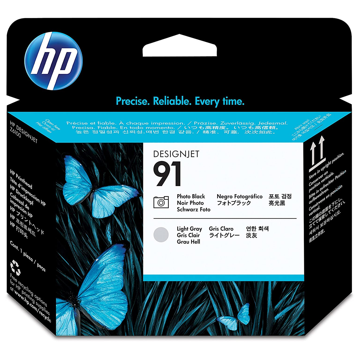 HP 91 Photo Black and Light Gray DesignJet Printhead