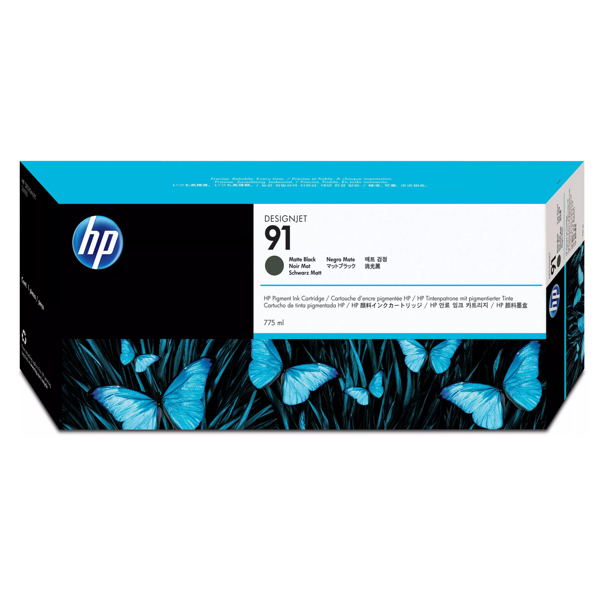HP 91 775-ml Matte Black DesignJet Pigment Ink Cartridge