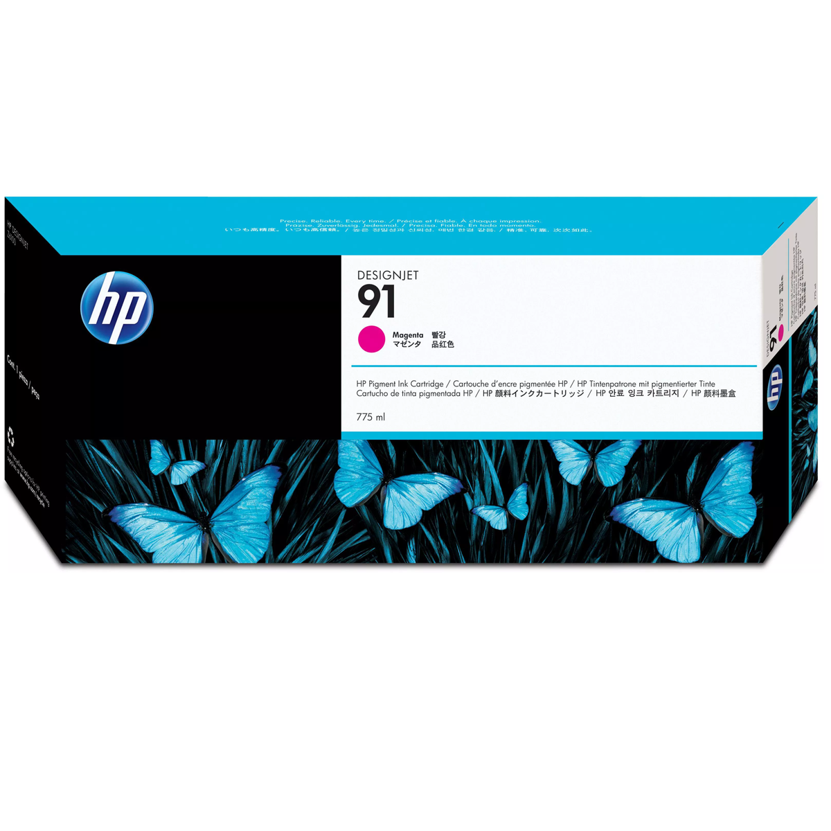 HP 91 775-ml Magenta DesignJet Pigment Ink Cartridge