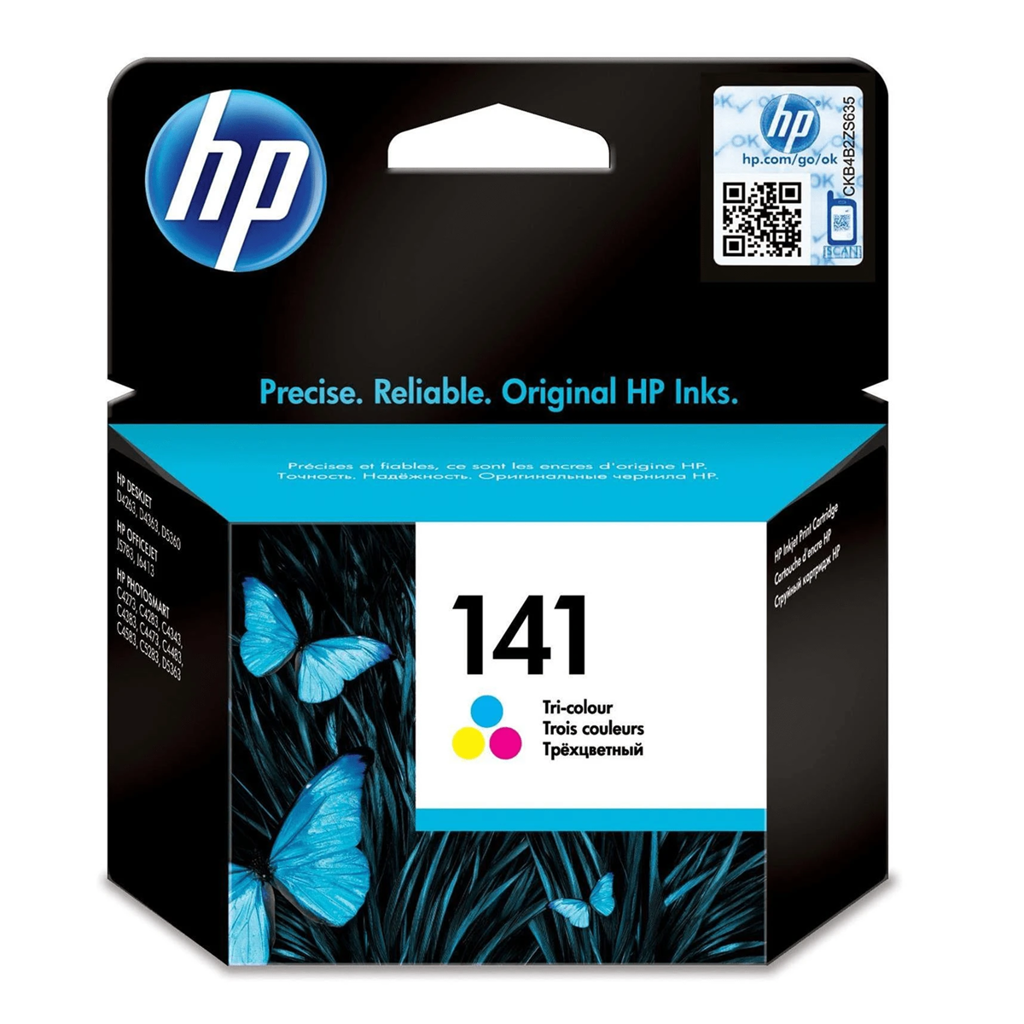 HP 141 Tri-color Original Ink Cartridge