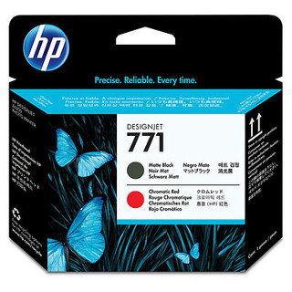 HP 771 Matte Black/Chromatic Red DesignJet Printhead