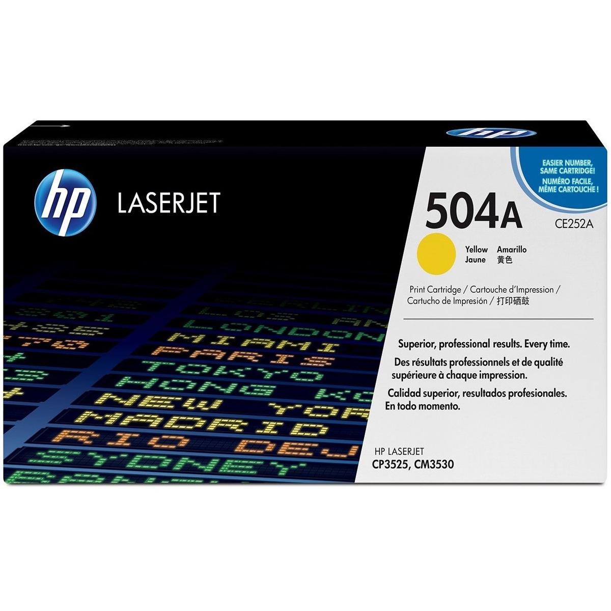 HP 504A Yellow Original LaserJet Toner Cartridge