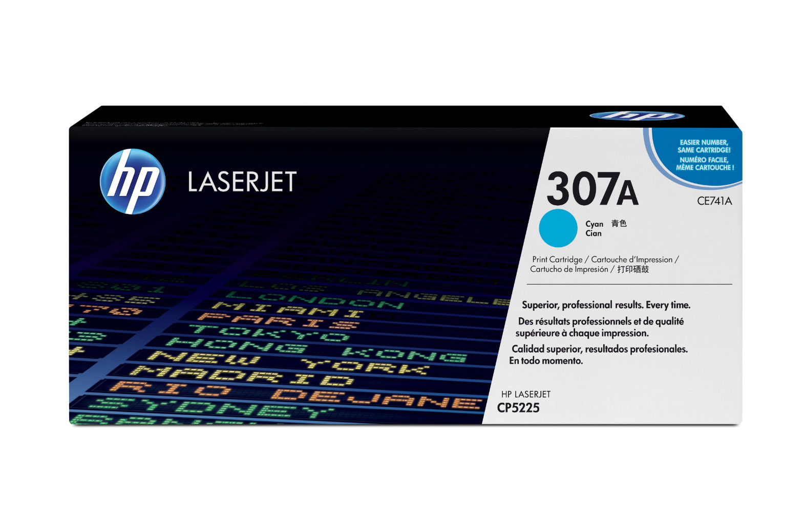 HP 307A Cyan Original LaserJet Toner Cartridge