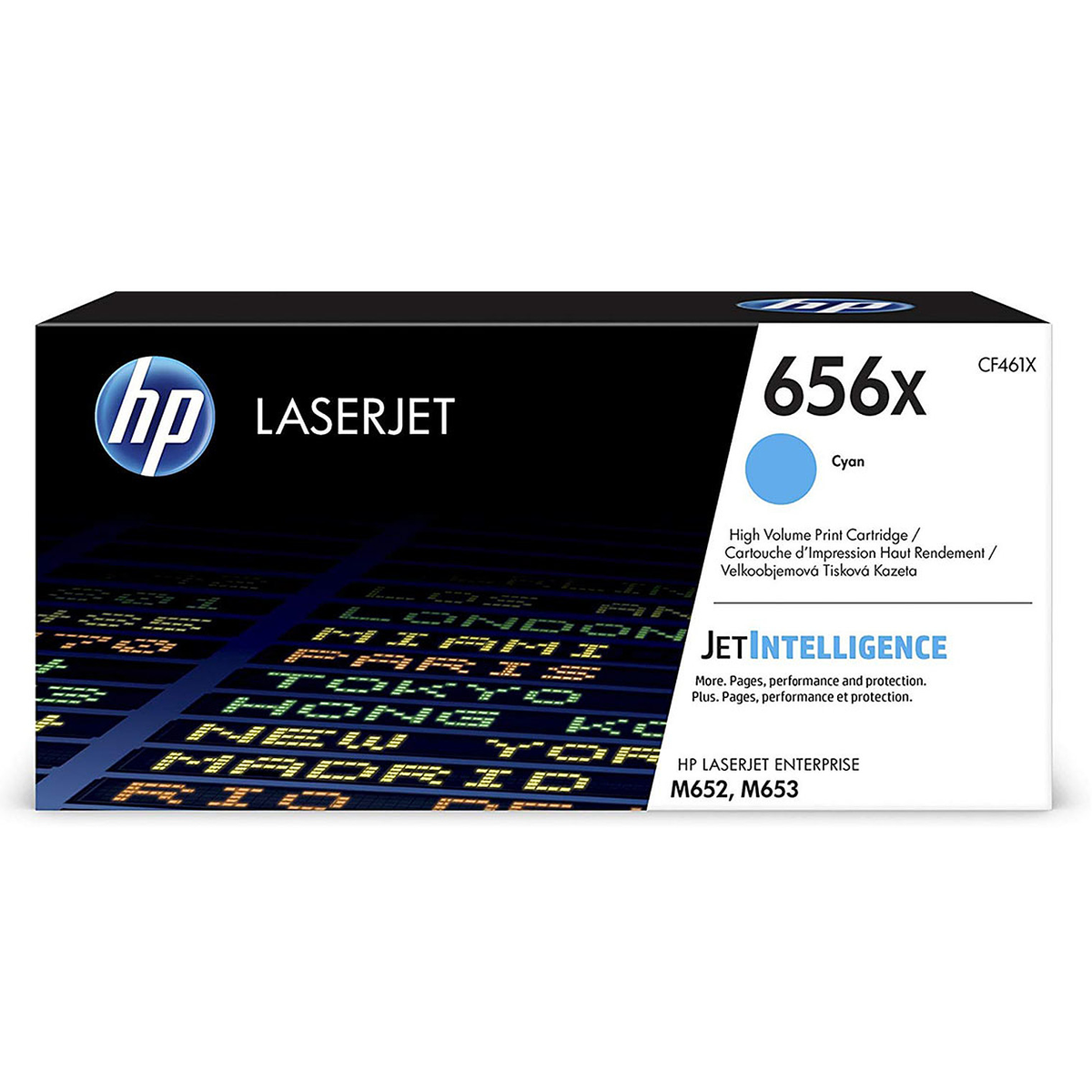 HP 656X Cyan LaserJet Toner Cartridge 22 Pages