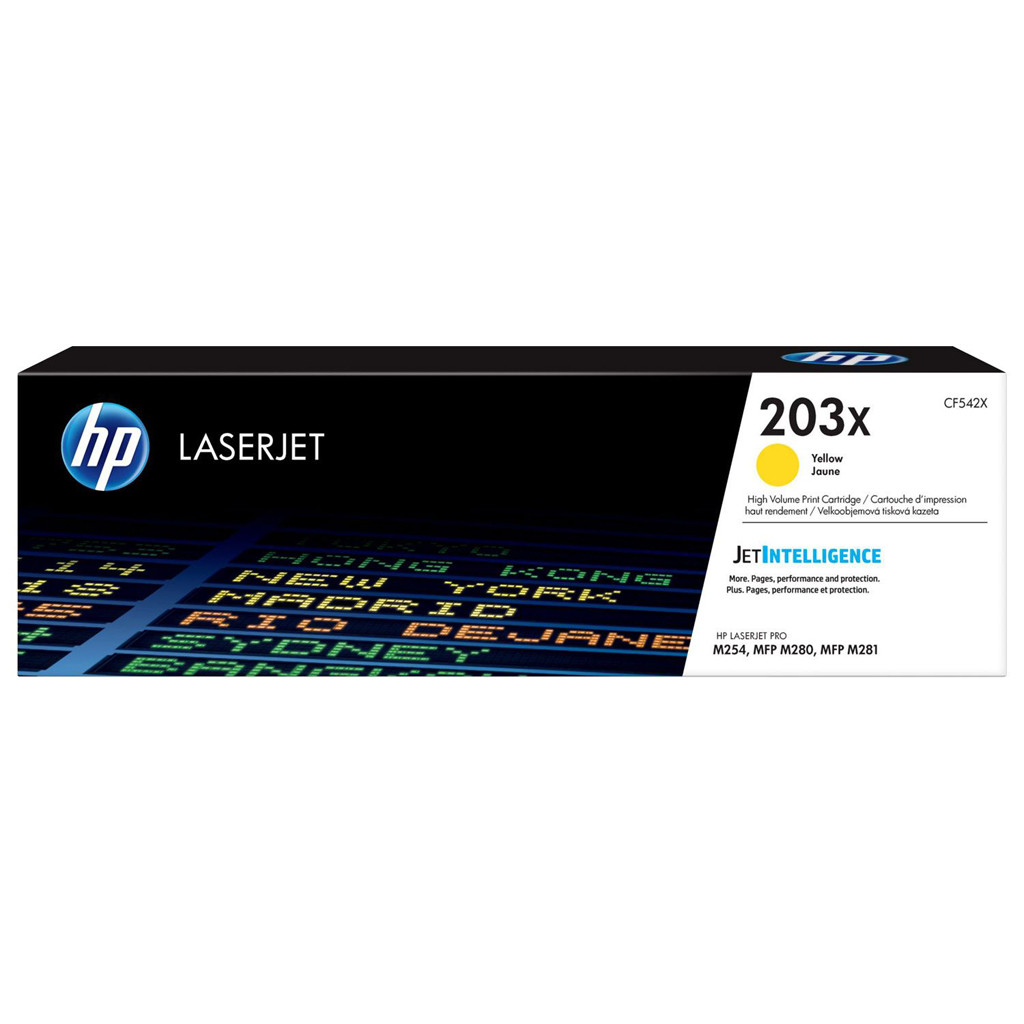 HP 203X Yellow LaserJet Toner Cartridge  2,500