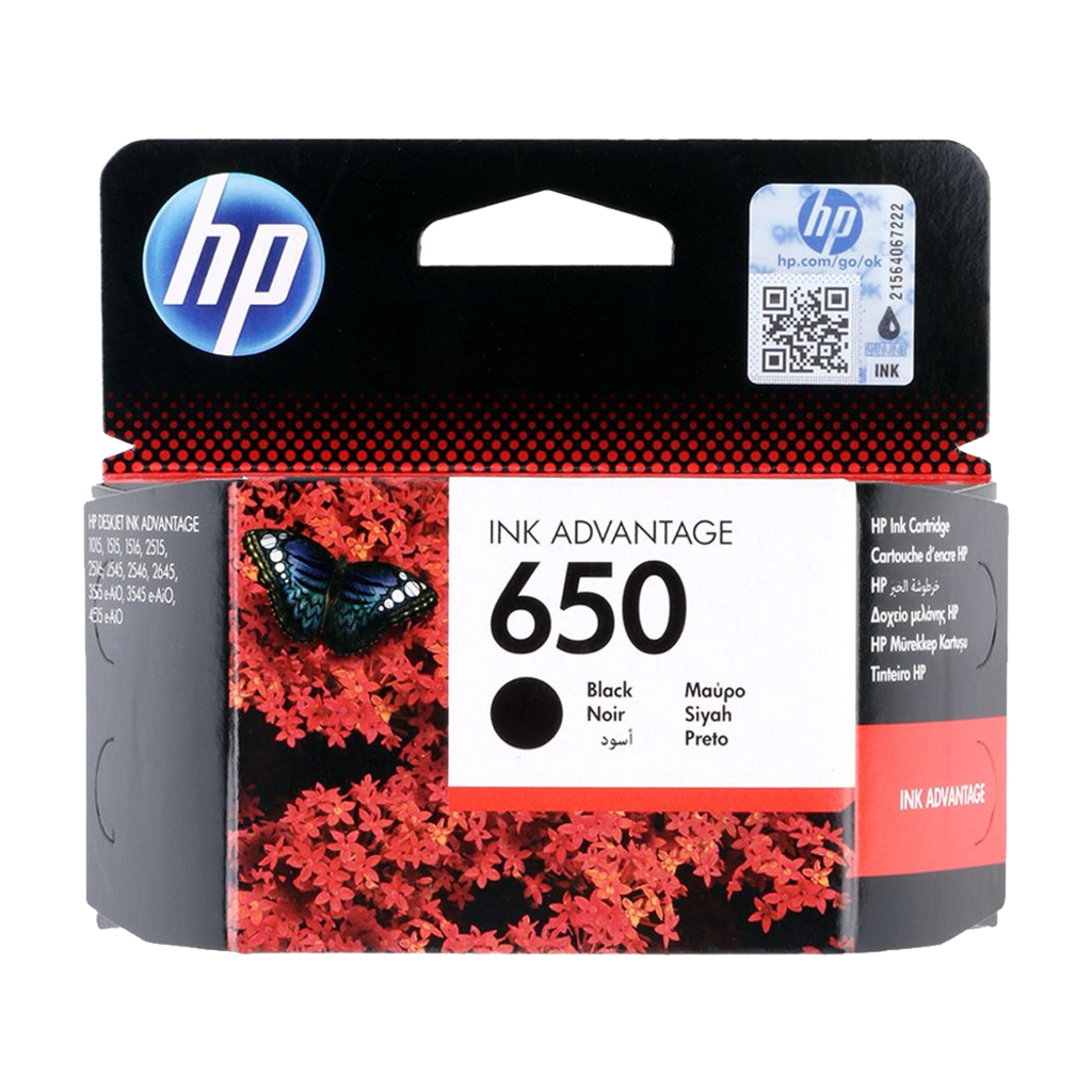 HP 650 Black Original Ink Advantage Cartridge