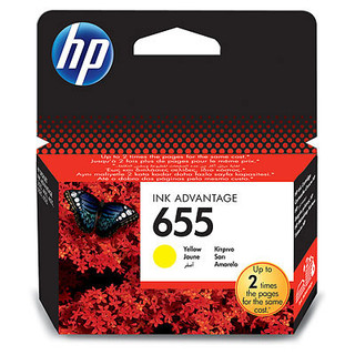 HP 655 Yellow Original Ink Advantage Cartridge