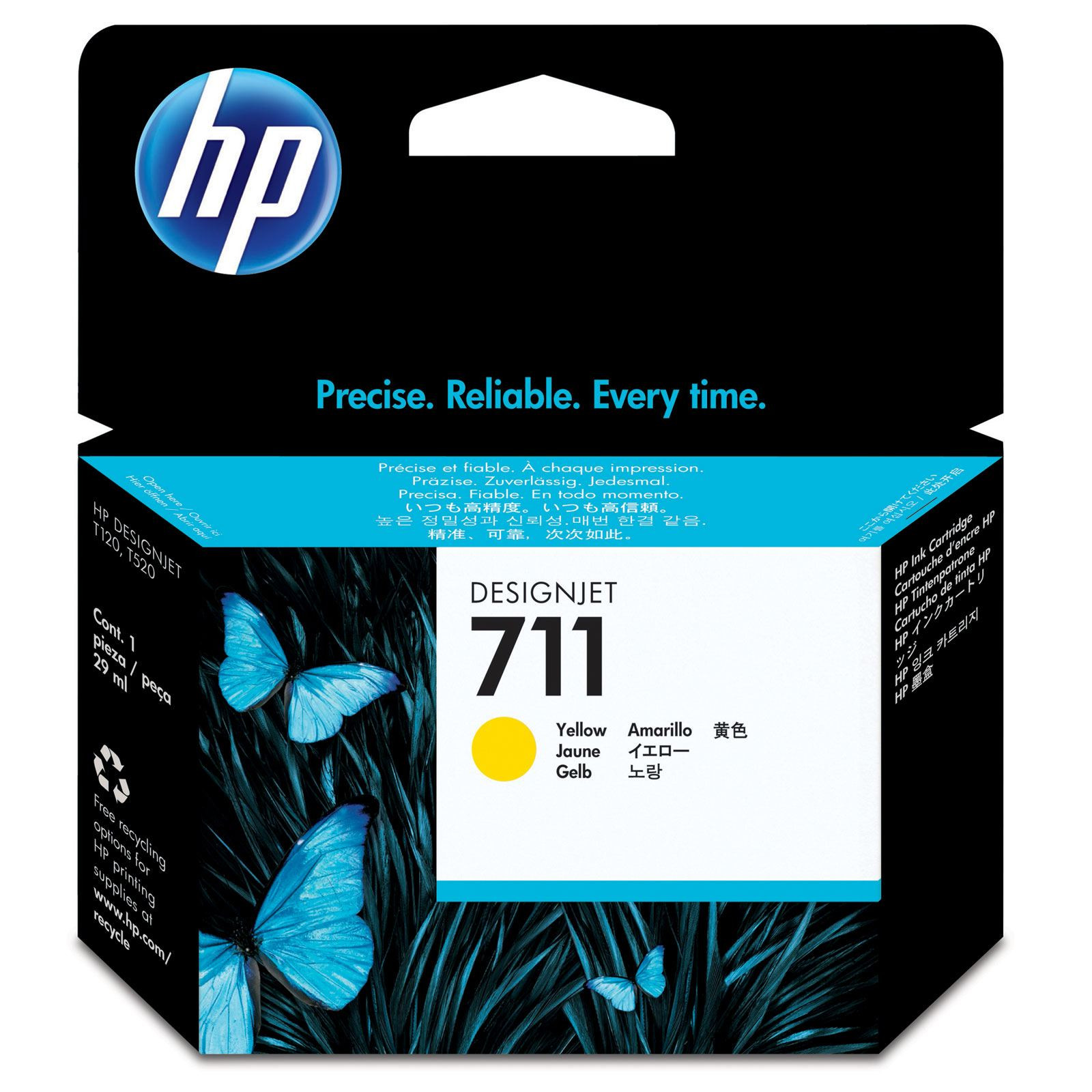 HP 711 29-ml Yellow DesignJet Ink Cartridge