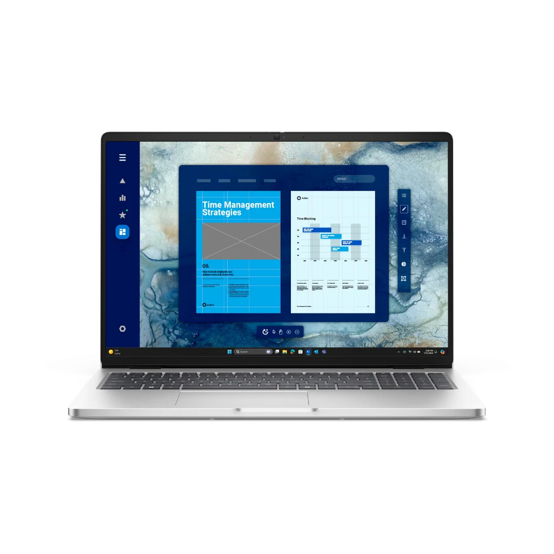 Dell Pro 16 (PC16250); Intel(R) Core(TM) Ultra 7 255U (12 TOPS NPU, 12 cores, up to 5.2 GHz); 16 GB: 1 x 16 GB, DDR5, 5600 MT/s; 512 GB SSD; 16", Non-Touch, FHD+, IPS, 300 nits, 45% NTSC, Anti-Glare, FHD+IR Cam ; Intel® Wi-Fi 6E (6 where 6E unavailable) AX211, 2x2, 802.11ax, Bluetooth® 5.3 wireless card; 3-cell, 55 Wh, ExpressCharge ; Windows 11 pro; 3YProSupport and Next Business Day Onsite Service