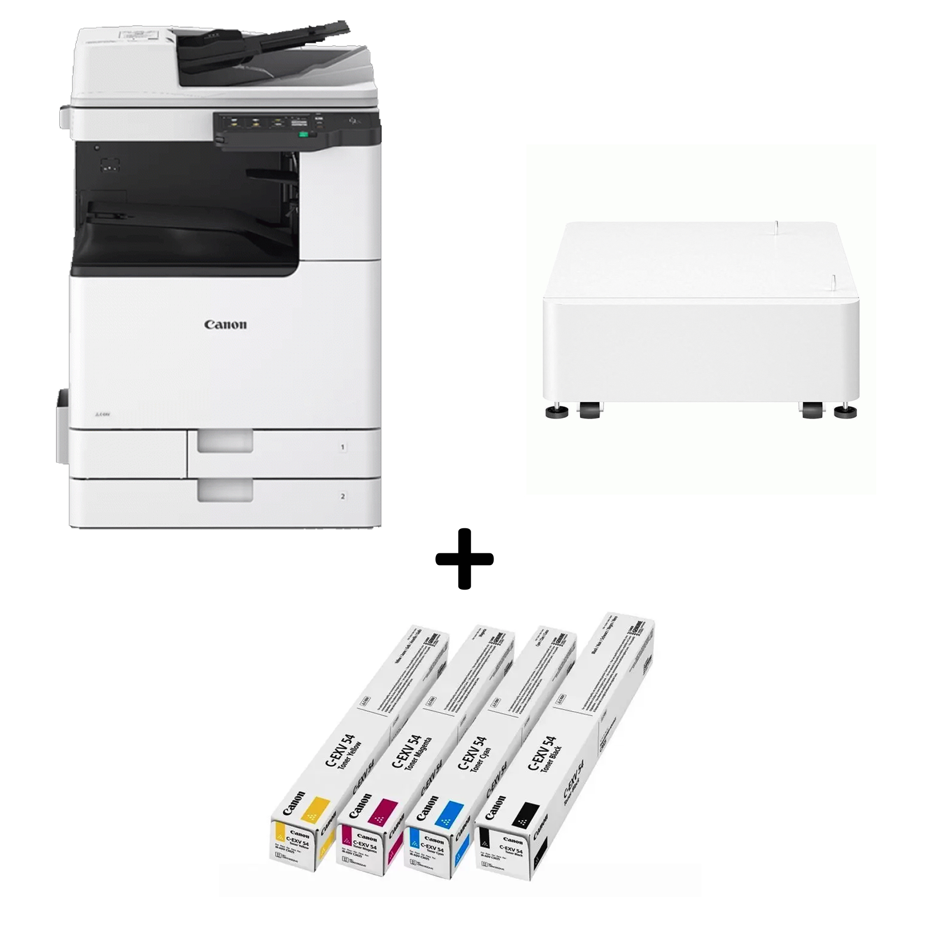 Canon Laser IRC3226i MFP + TONER C-EXV54BK(15500p),Y/C/M(8500p)+Plain Pedestal Type-S3