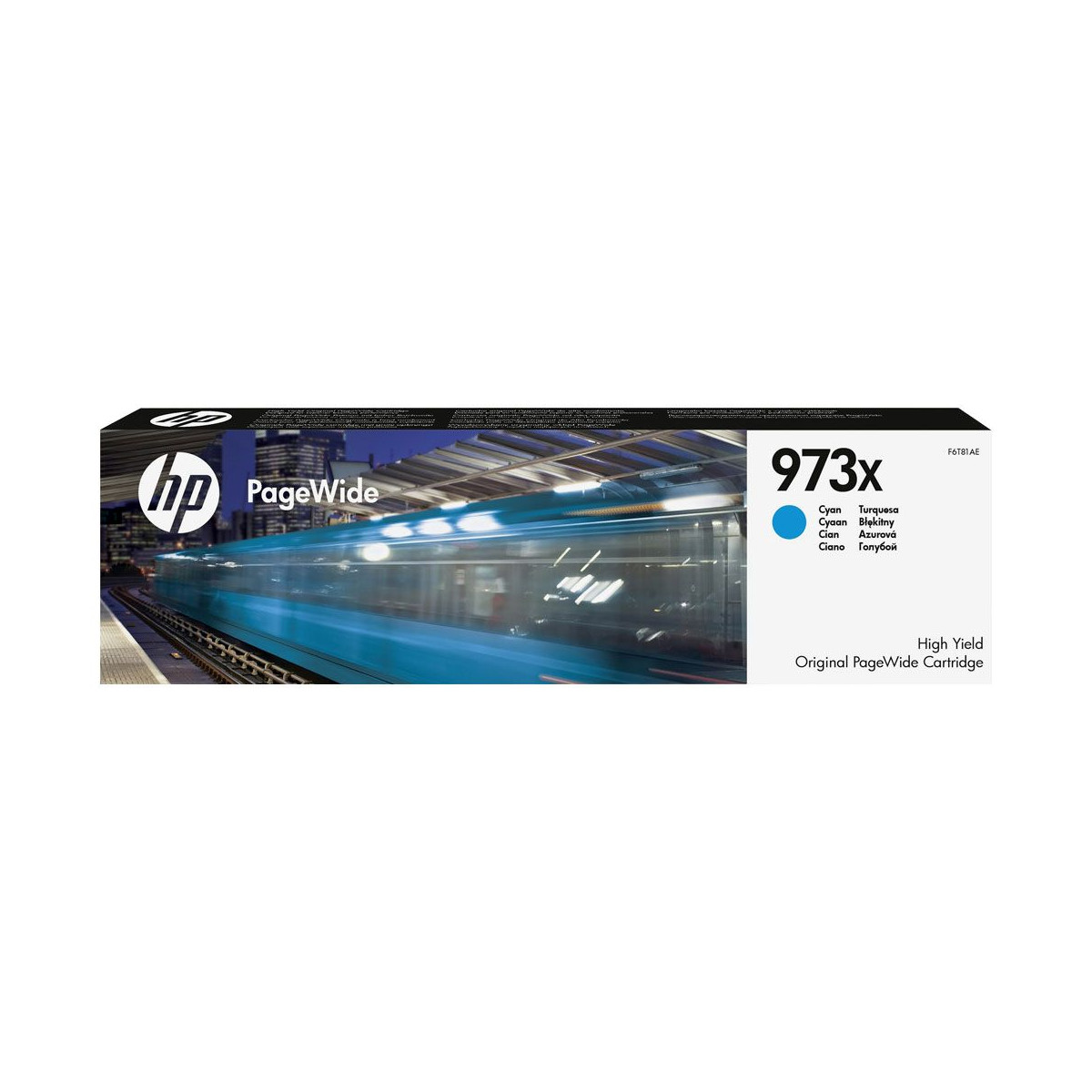 HP 973X High Yield Cyan Original PageWide Cartridge