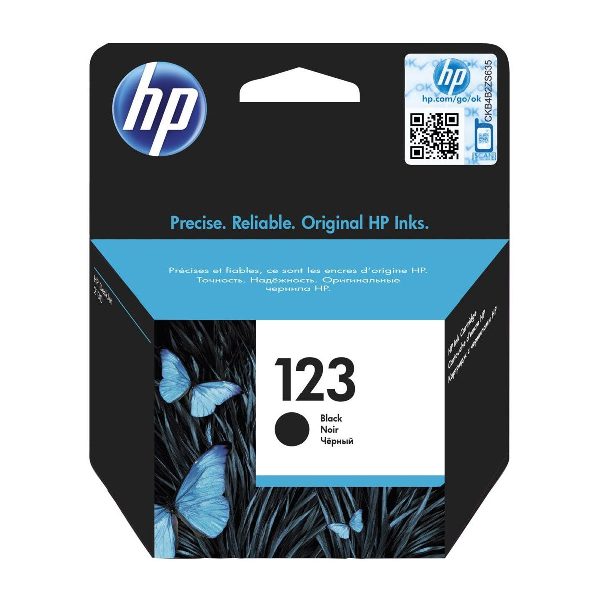 HP 123 Black Ink Cartridge