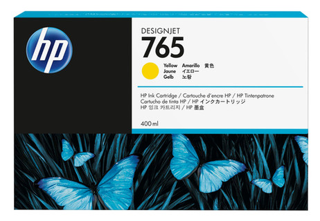 HP 765 400-ml Yellow DesignJet Ink Cartridge