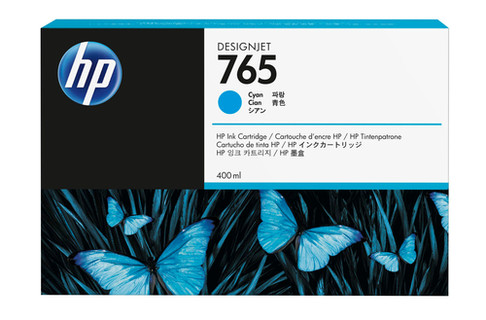 HP 765 400-ml Cyan DesignJet Ink Cartridge