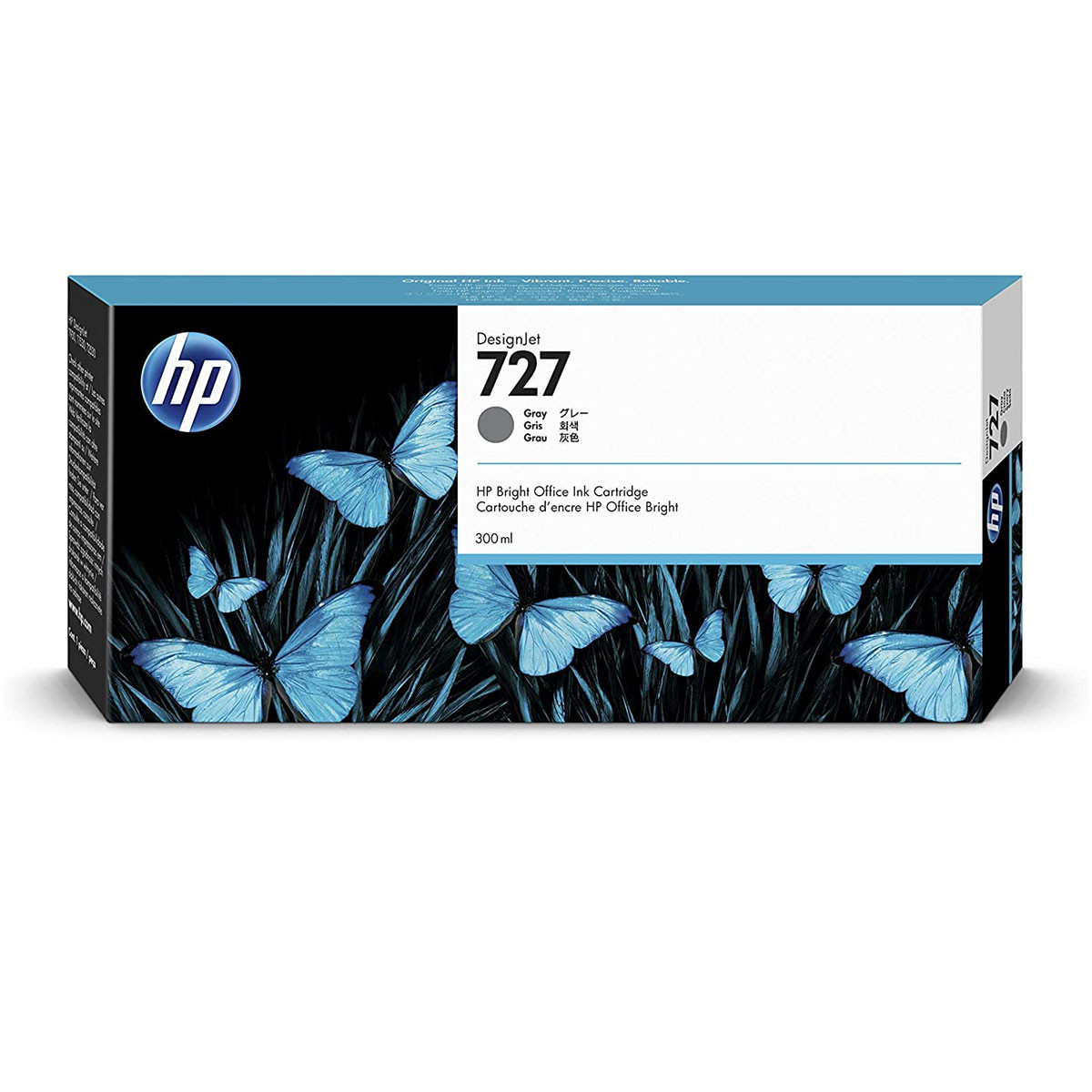 HP 727 300-ml Gray DesignJet Ink Cartridge