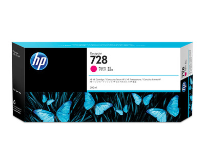 HP 728 300-ml Magenta DesignJet Ink Cartridge