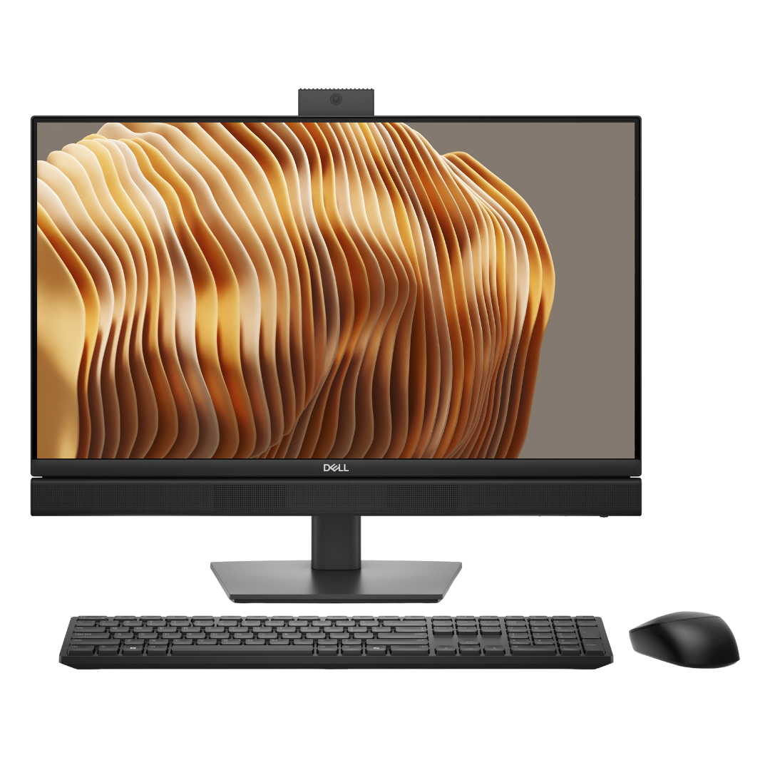 Dell Pro 24 All-in-One QC24251;  Intel(R) Core(TM) Core Ultra 5 235T (13 TOPS, up to 5.0 GHz); 16GB (1x16 GB) 5600MT/s DDR5,  512GB SSD; ntel(R) Wi-Fi 6E AX211, 2x2, 802.11ax, Bluetooth(R) wireless card ; 24" All-in-One QC24251, 35W N-1 CPU, Non-touch, FHD HDR Camera, WW; Dell Wired Keyboard - KB216 - French (AZERTY) - Black;  Dell Optical Mouse-MS116 - Black; Ubuntu 24.04 LTS; 3Y ProSupport and Next Business Day Onsite Service